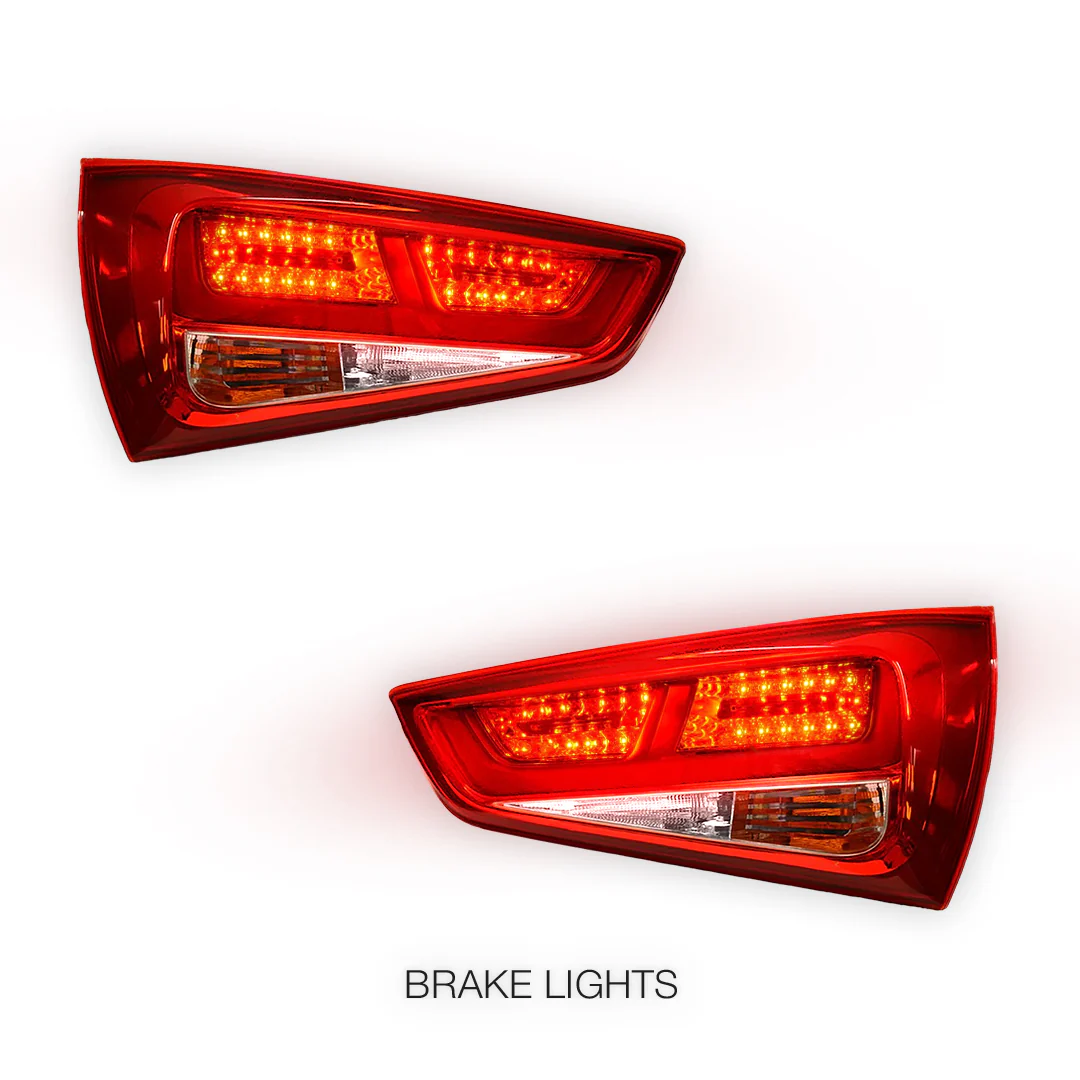 Audi A1 8X (2010 - 2014) Clear Red 3D LED Stripe Bar Tail Lights LH + RH - Image 4