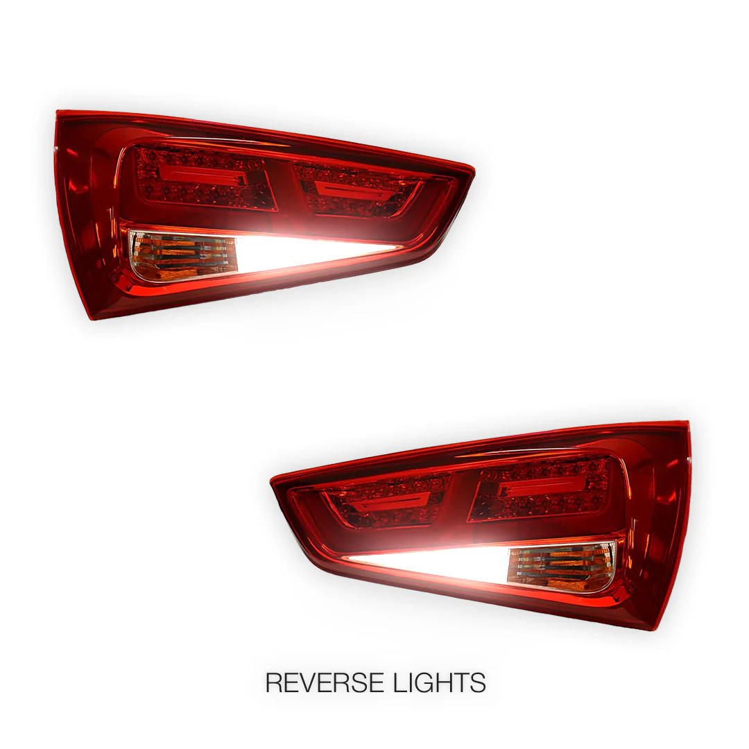 Audi A1 8X (2010 - 2014) Clear Red 3D LED Stripe Bar Tail Lights LH + RH - Image 5