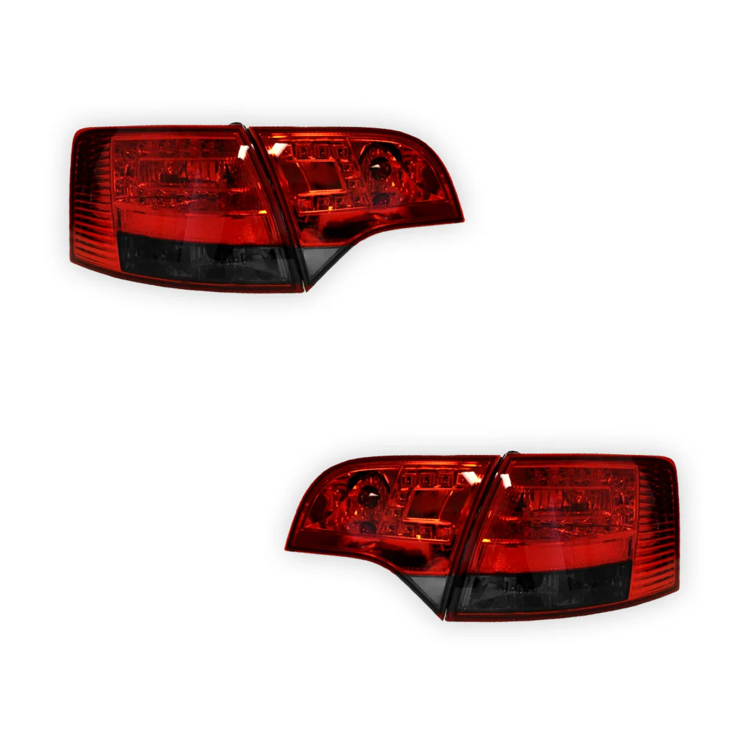 Audi A4 B7 (2005 - 2008) Clear Red LED Tail Lights LH + RH - Image 10