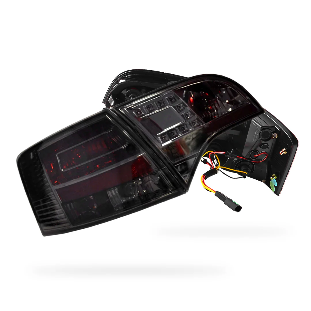 Audi A4 B7 (2005 - 2008) Clear Red LED Tail Lights LH + RH - Image 6