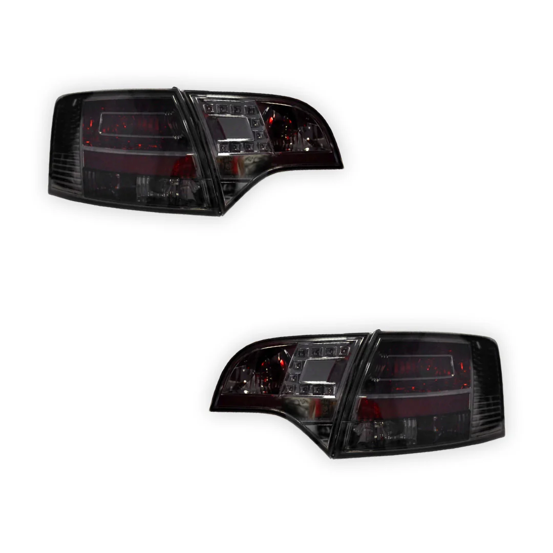 Audi A4 B7 (2005 - 2008) Clear Red LED Tail Lights LH + RH - Image 7