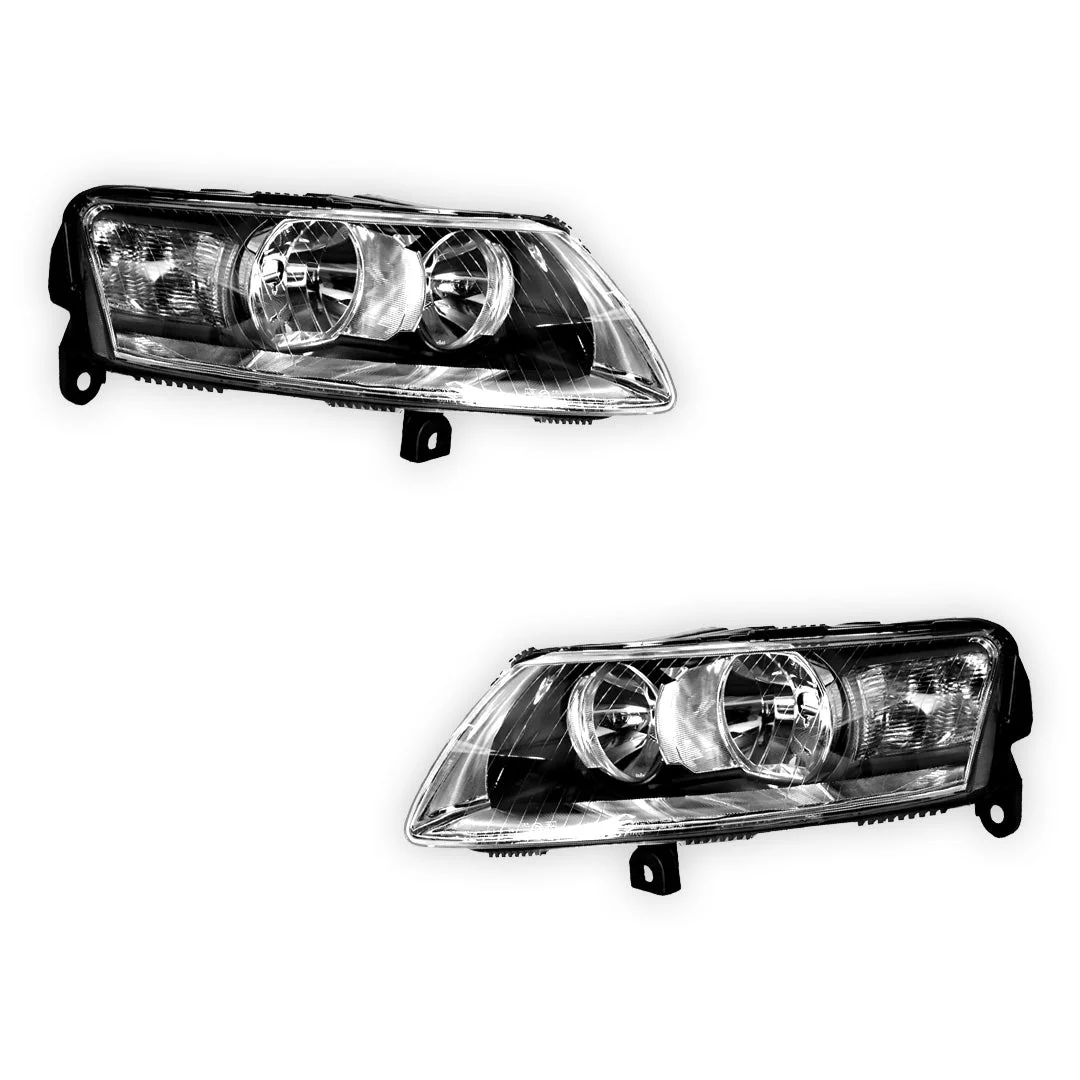 Audi A6 C6 (2004 - 2009) Non-Xenon OEM Style Headlights LH + RH - Image 2