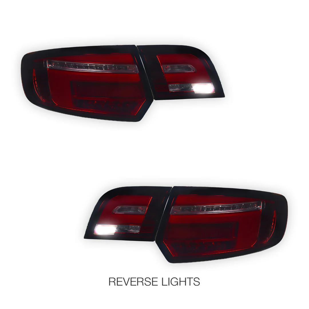 Audi S3 8P (2005 - 2008) Smoke Red Sequential 3D LED Stripe Tail Lights LH + RH - Image 6