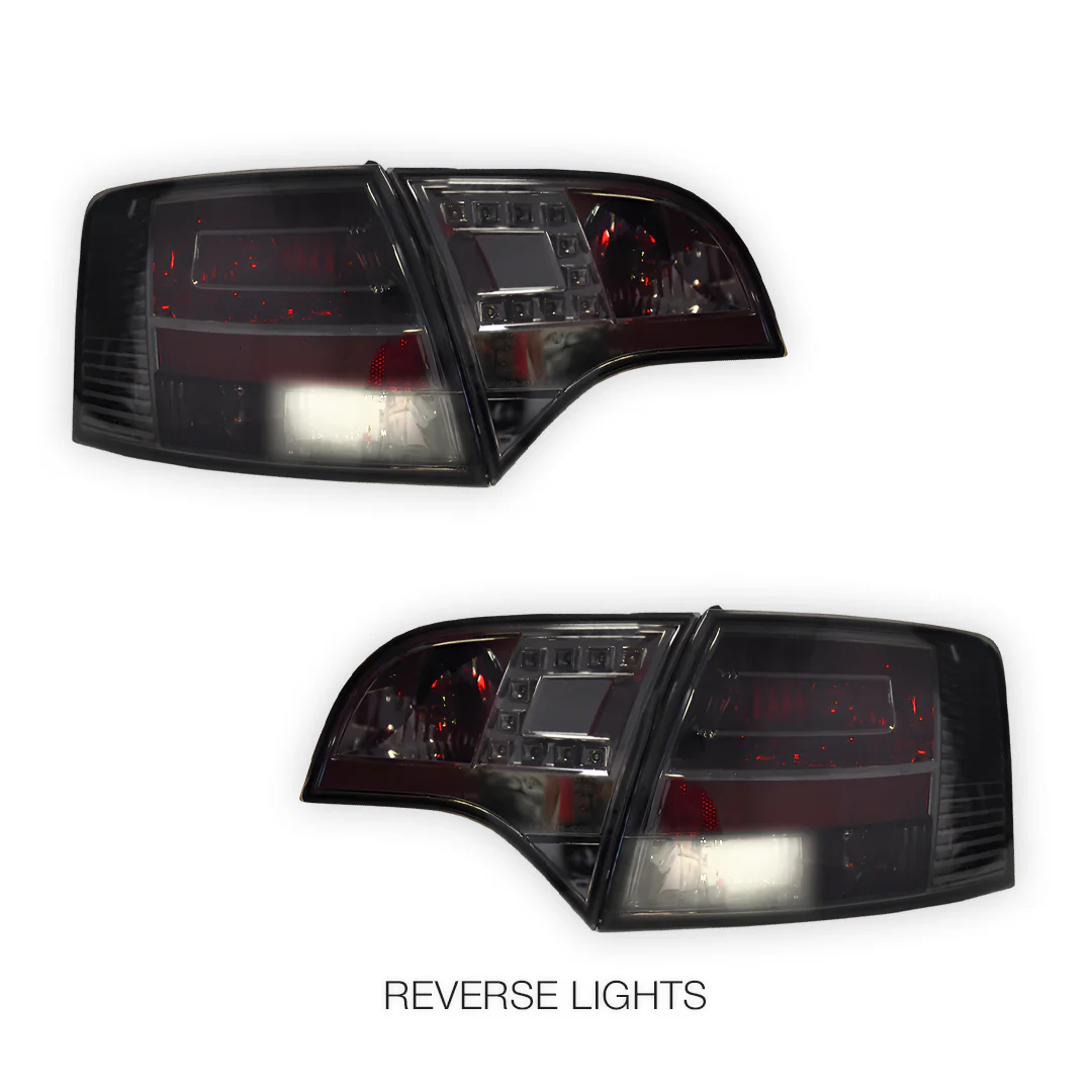 Audi S4 B7 (2005 - 2008) Clear Red LED Tail Lights LH + RH - Image 12
