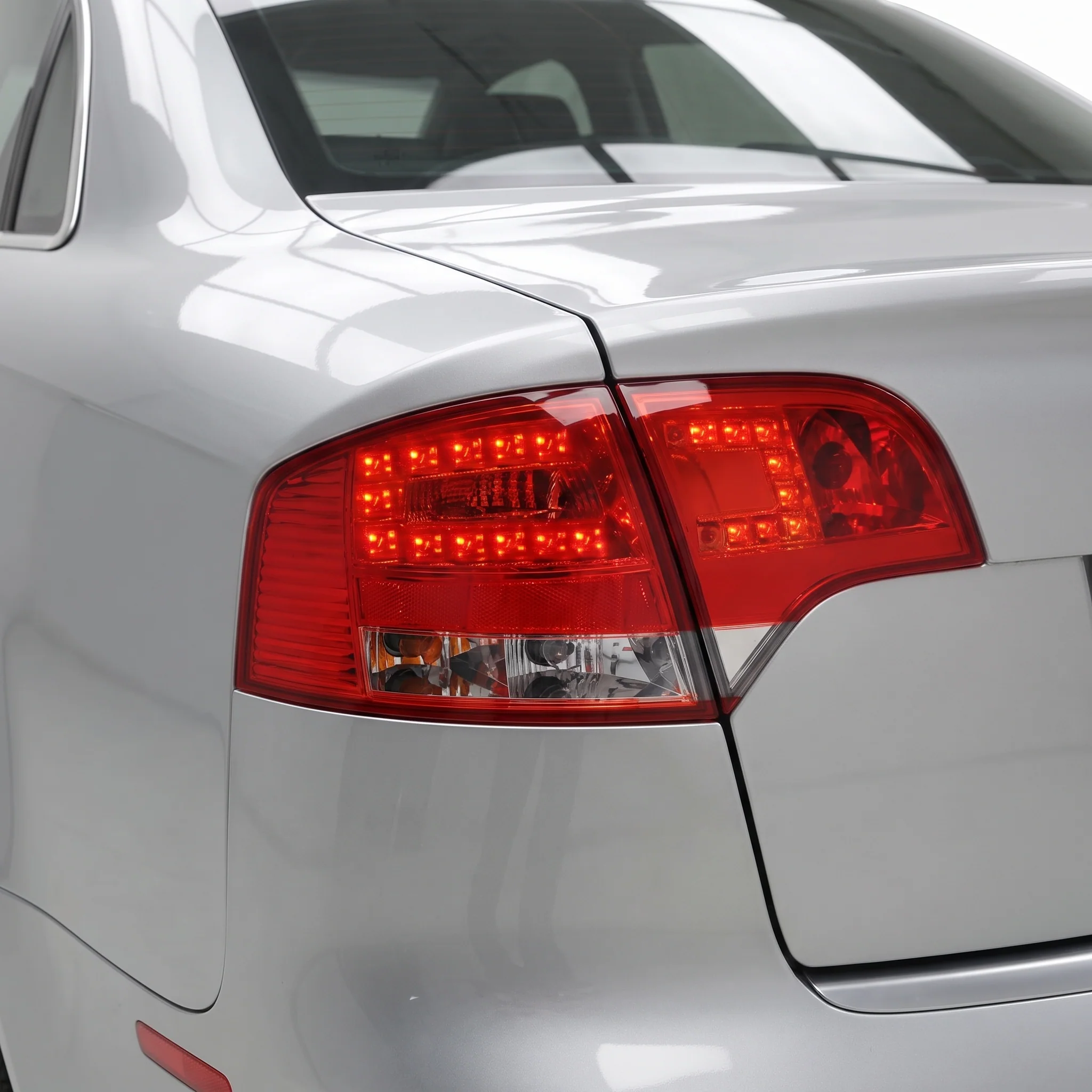 Audi S4 B7 (2005 - 2008) Clear Red LED Tail Lights LH + RH - Image 2