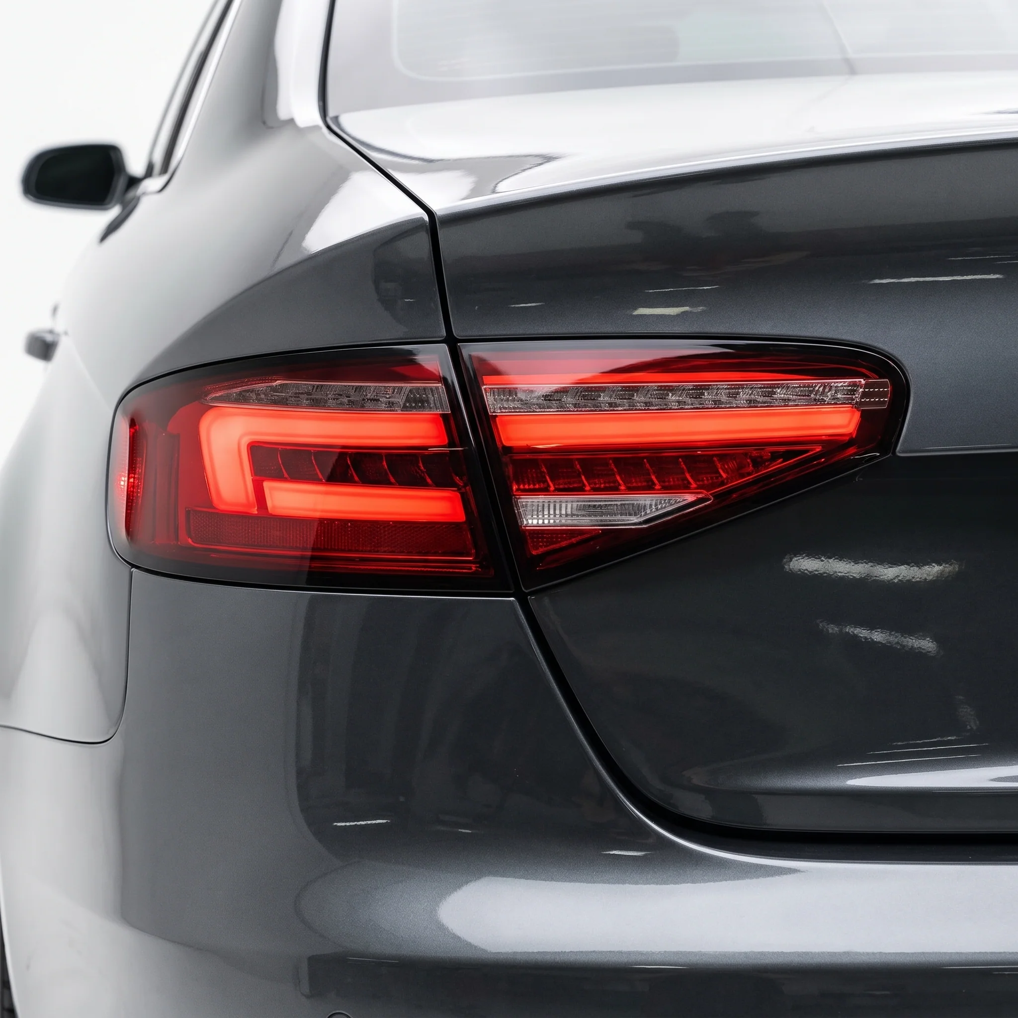 Audi S4 B8 (2012 - 2015) "Fits stock Halogen only" Clear Red Sequential 3D LED Stripe Tail Lights LH + RH - Image 2