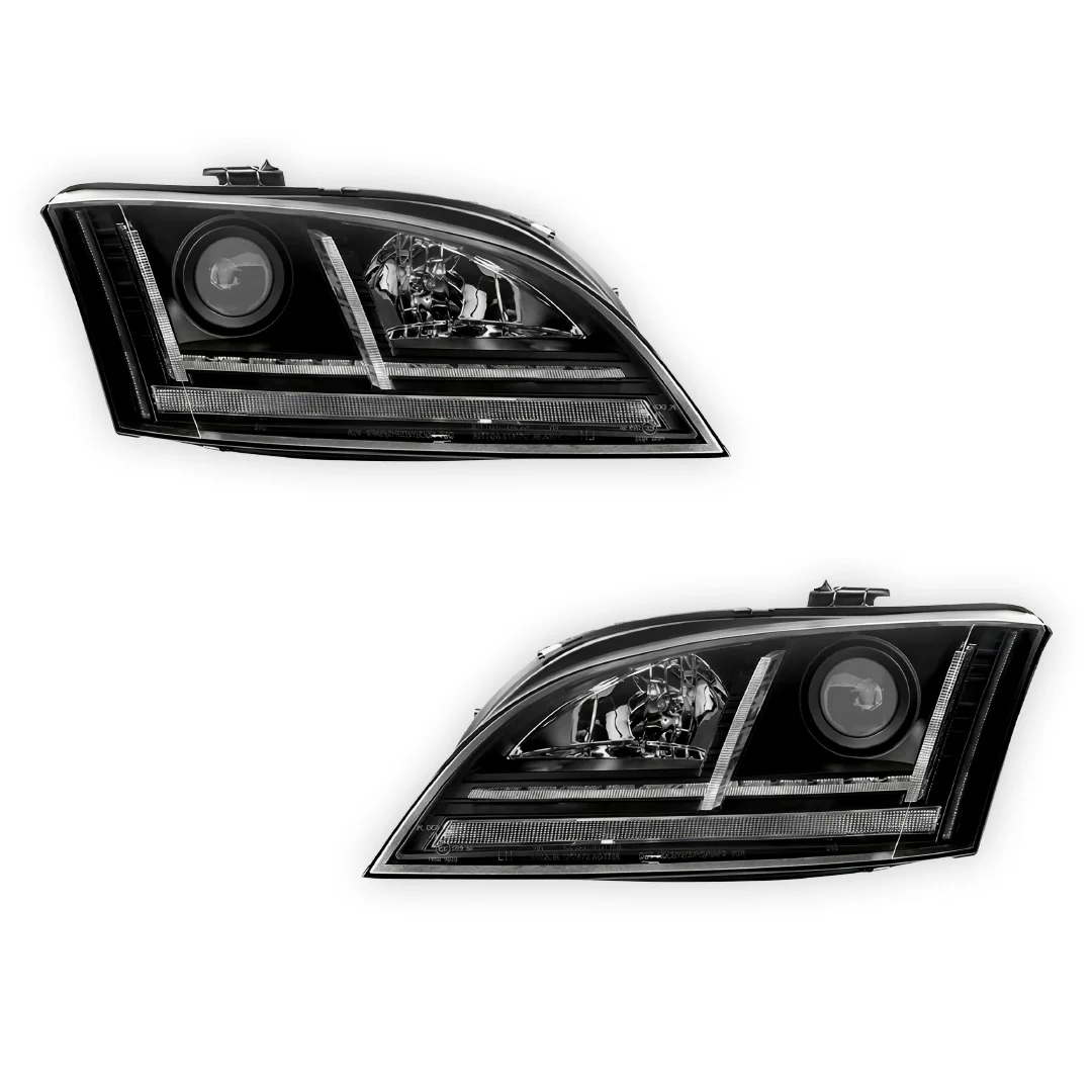 Audi TT 8J (2006 - 2014) Xenon Model Black 3D DRL LED Projector Headlights LH + RH - Image 7
