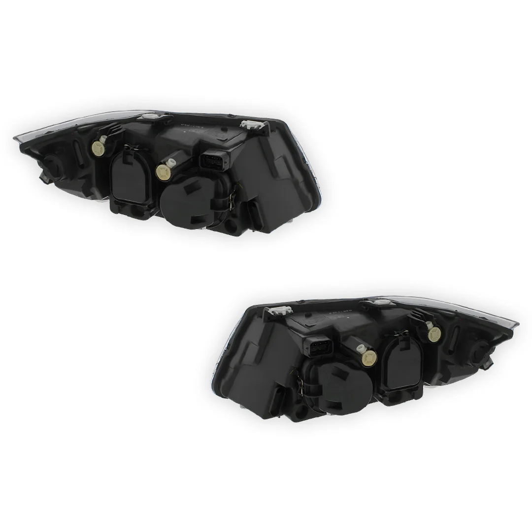 BMW 3 Series E90 / E91 Black Headlights 2005 - 2008 OEM-Style Aftermarket Left & Right - Image 3