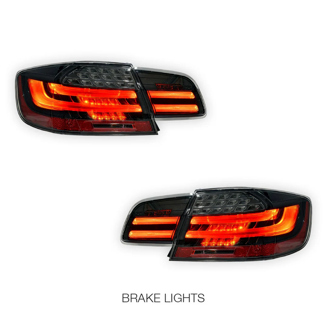 BMW 3 Series E92 (2006 - 2013) LCI Update Style 3D Full LED Stripe Bar Tail Lights LH + RH - Image 5