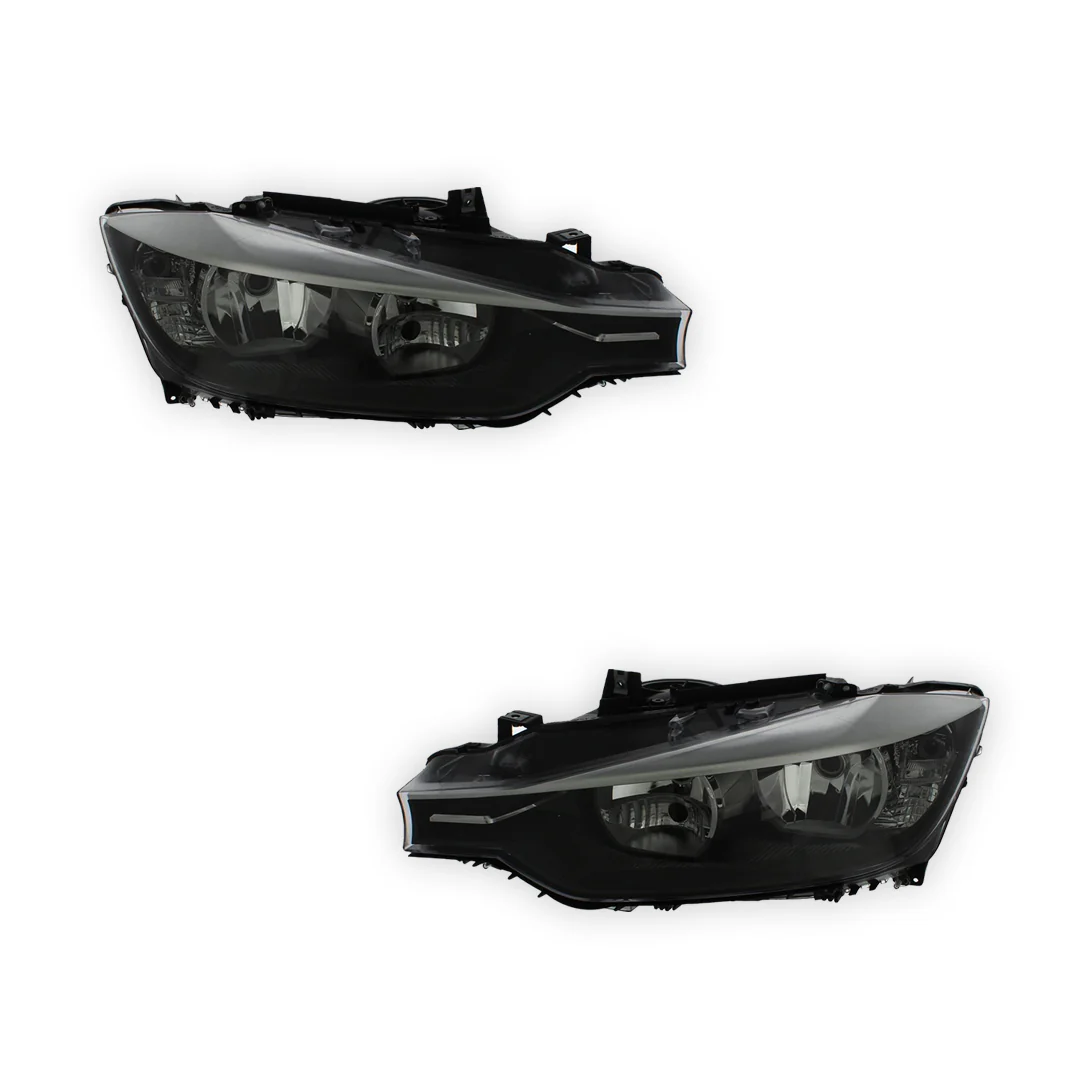 BMW 3 Series F30 / F31 Black Headlights 2011 - 2015 OEM-Style Aftermarket Left & Right - Image 2