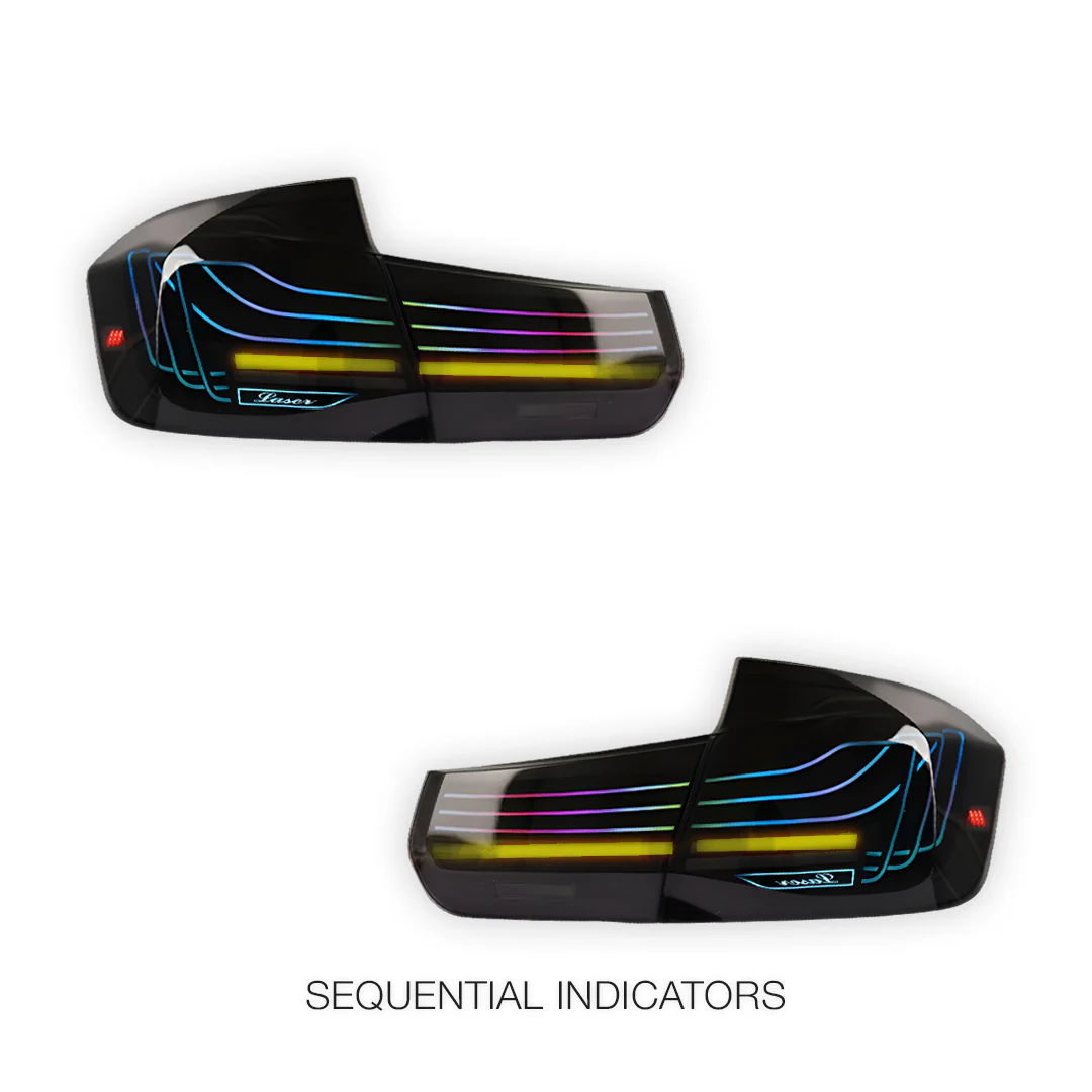 BMW 3-Series F30 / F80 / M3 (2013 - 2018) CSL Style Sequential RGB LED Tail Lights LH + RH - Image 5