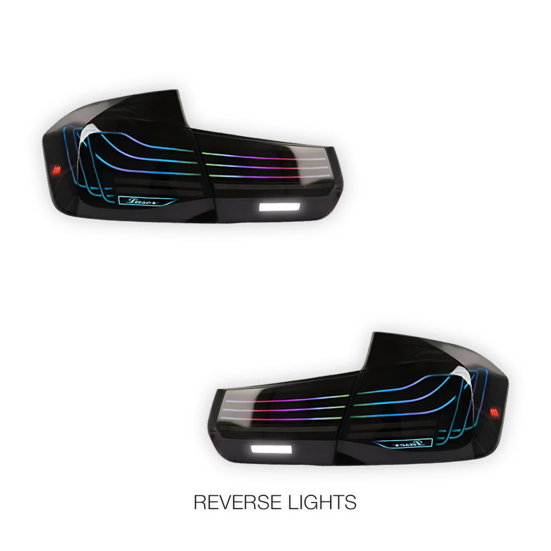 BMW 3-Series F30 / F80 / M3 (2013 - 2018) CSL Style Sequential RGB LED Tail Lights LH + RH - Image 6