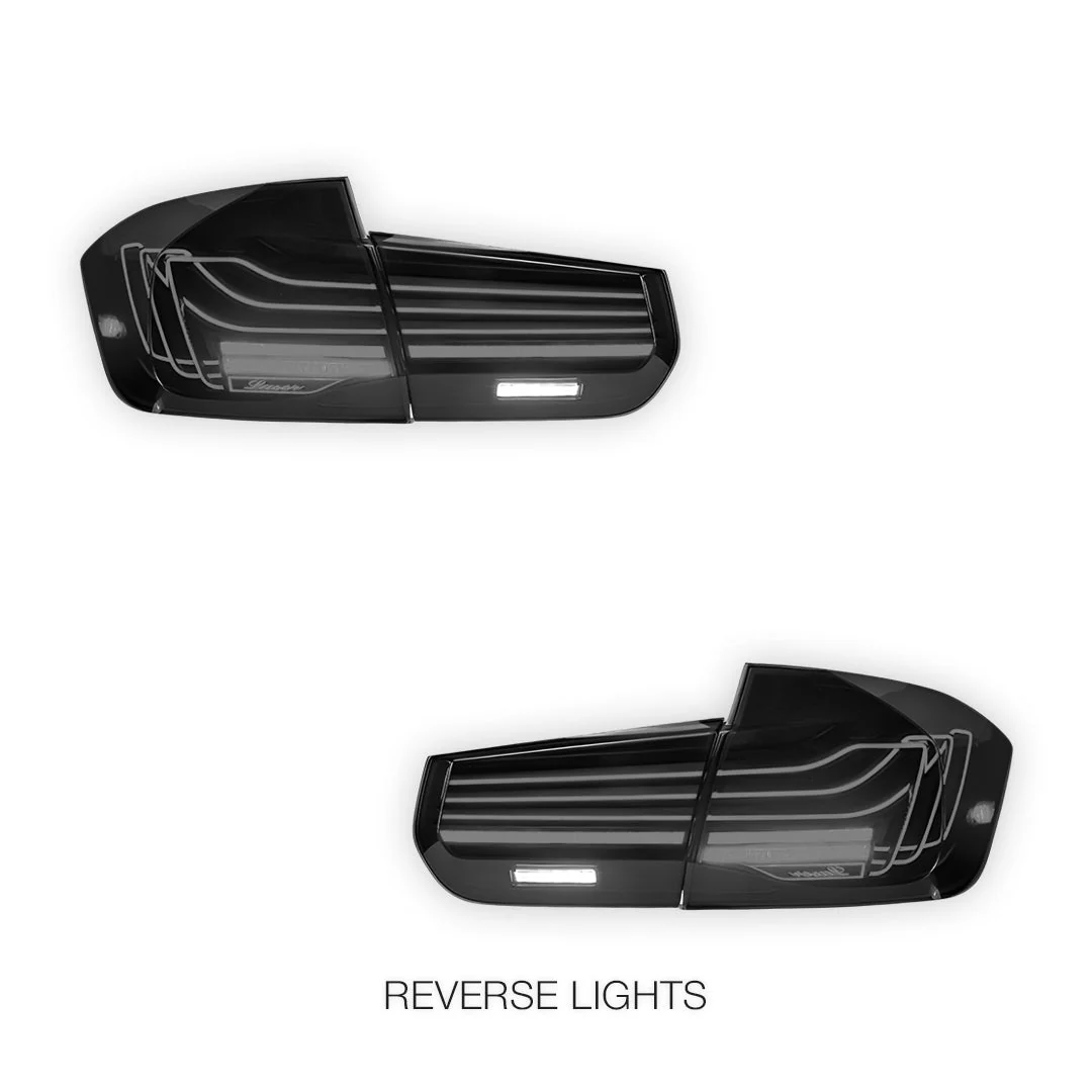 BMW 3-Series F30 / F80 / M3 (2013 - 2018) CSL Style Sequential Smoked LED Tail Lights LH + RH - Image 5
