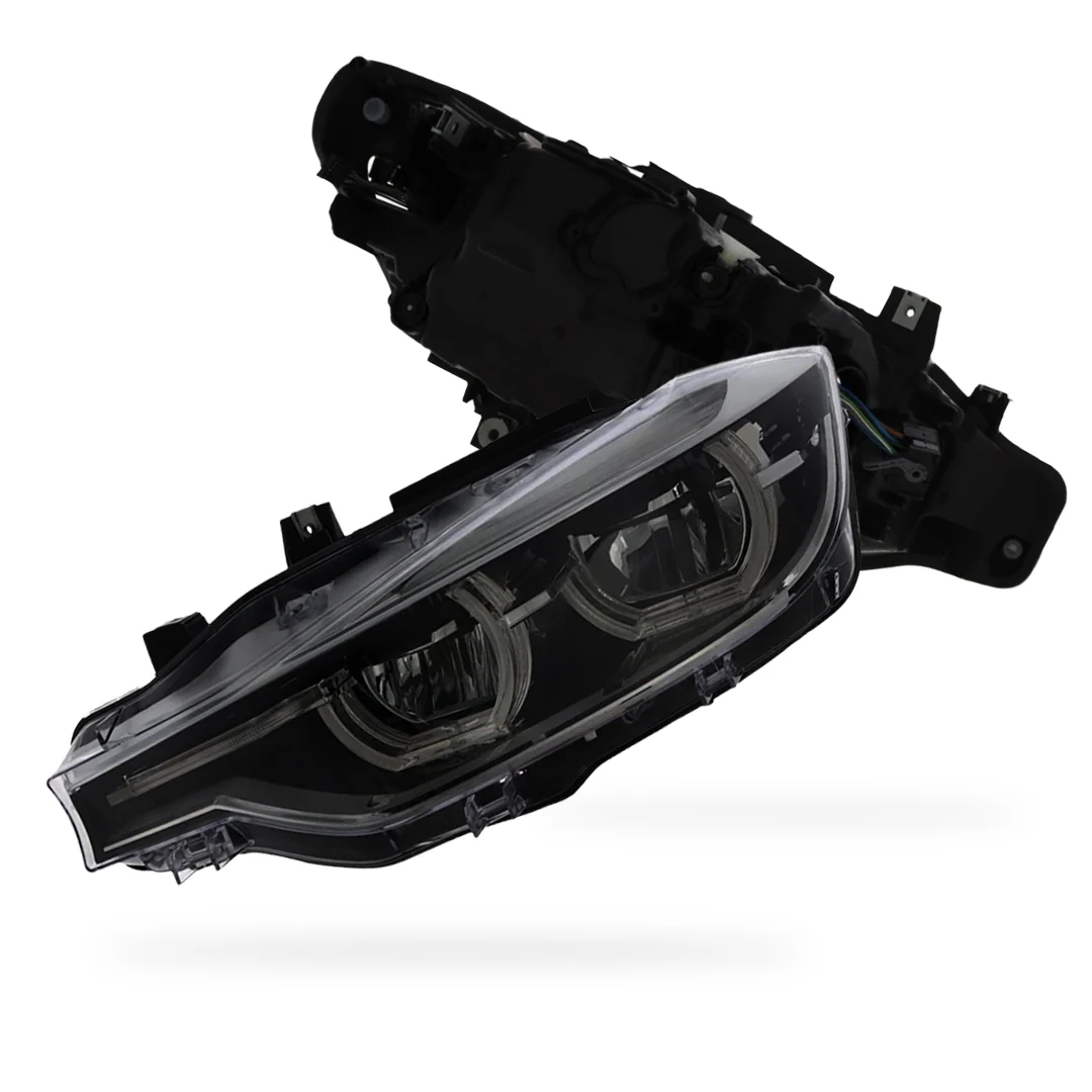 BMW 3 Series F31 LCI Black Headlights 2015 - 2020 OEM-Style Aftermarket Left & Right
