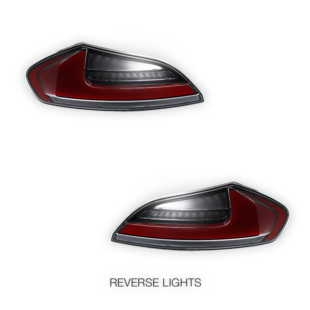 BMW Z4 E89 (2009 - 2016) Clear Red Nike Style Sequential LED Tail Lights LH + RH - Image 6