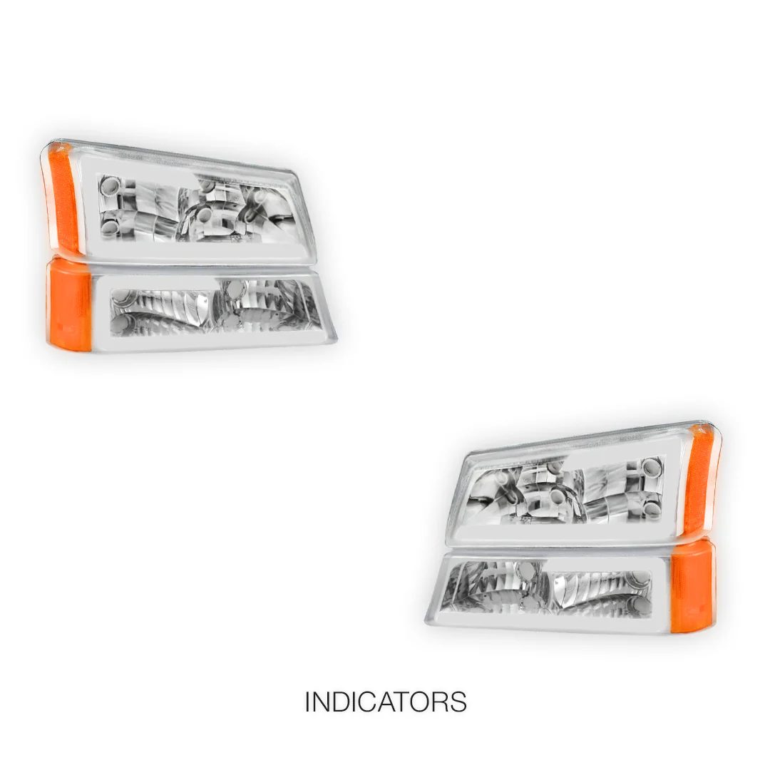 Chevrolet Silverado 2500 HD Classic LS / WT / LT (2007) LED DRL Bar Headlights LH + RH - Image 9