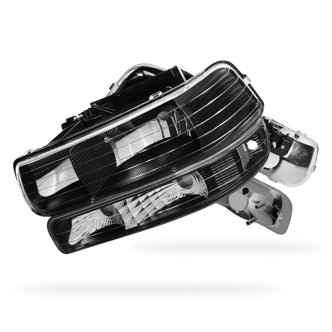 Chevrolet Silverado 2500 HD LS / LT (2001 - 2002) Replacement Headlights and Bumper Lights LH + RH