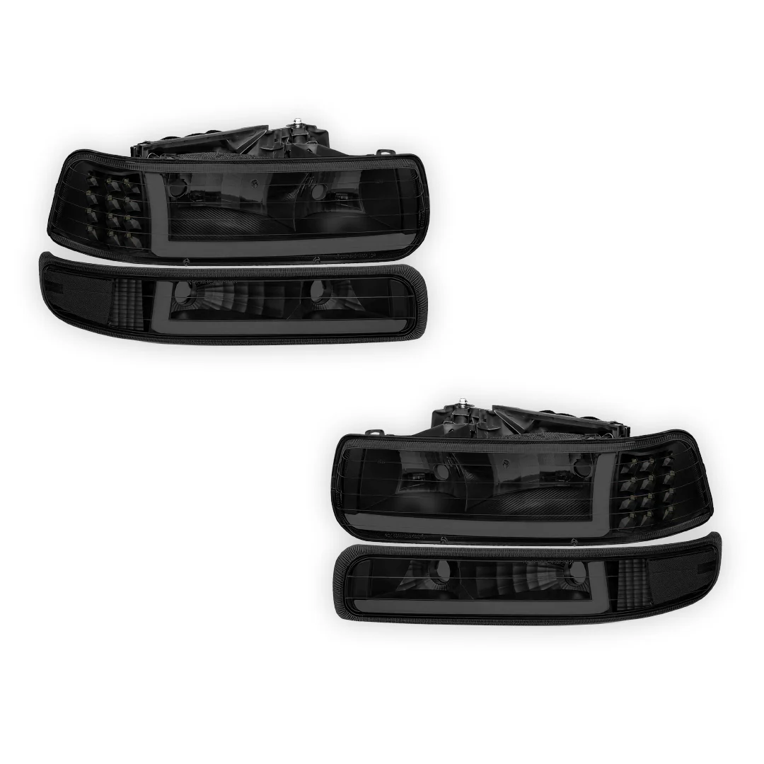 Chevrolet Suburban 1500 LS / LT / LTZ (2000 - 2006) LED DRL Bar Headlights LH + RH - Image 6
