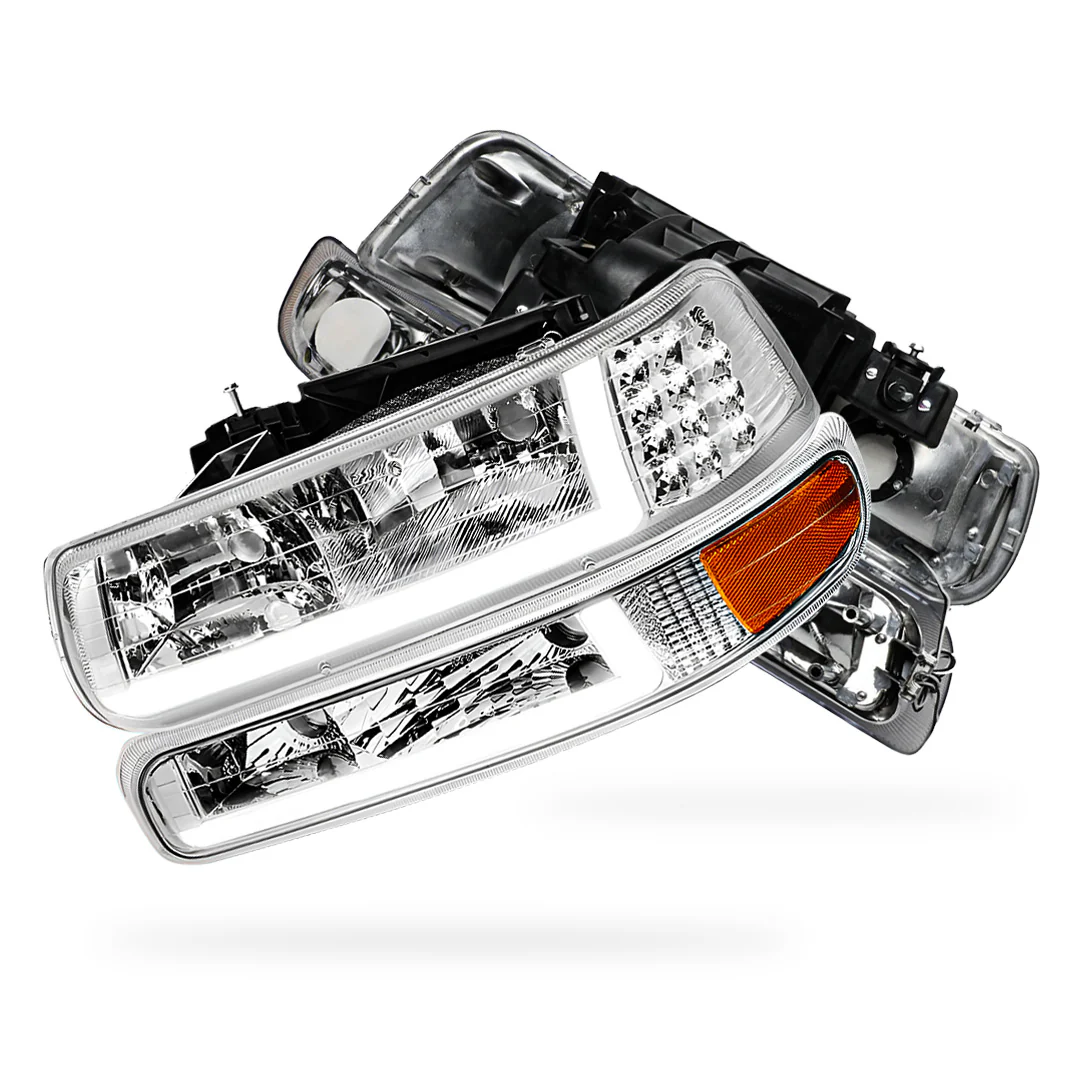 Chevrolet Suburban 2500 LS / LT (2000 - 2006) LED DRL Bar Headlights LH + RH - Image 13