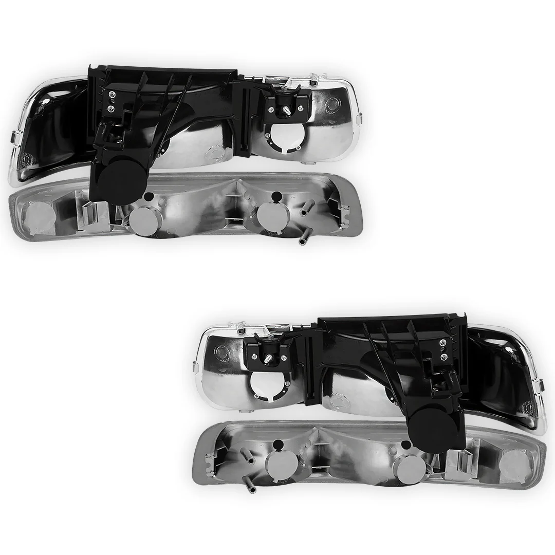 Chevrolet Suburban LS / LT / Z71 (2000 - 2006) Replacement Headlights and Bumper Lights LH + RH - Image 9
