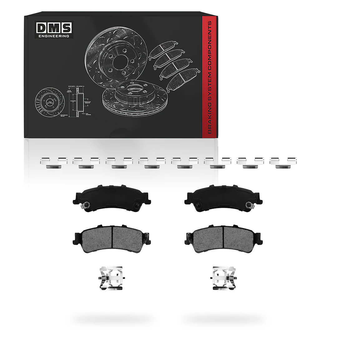 Chevrolet Tahoe LS / LT / Z71 (2000 - 2001) Front and Rear Drilled & Slotted Brake Rotors and Brake Pads LH + RH - Image 5