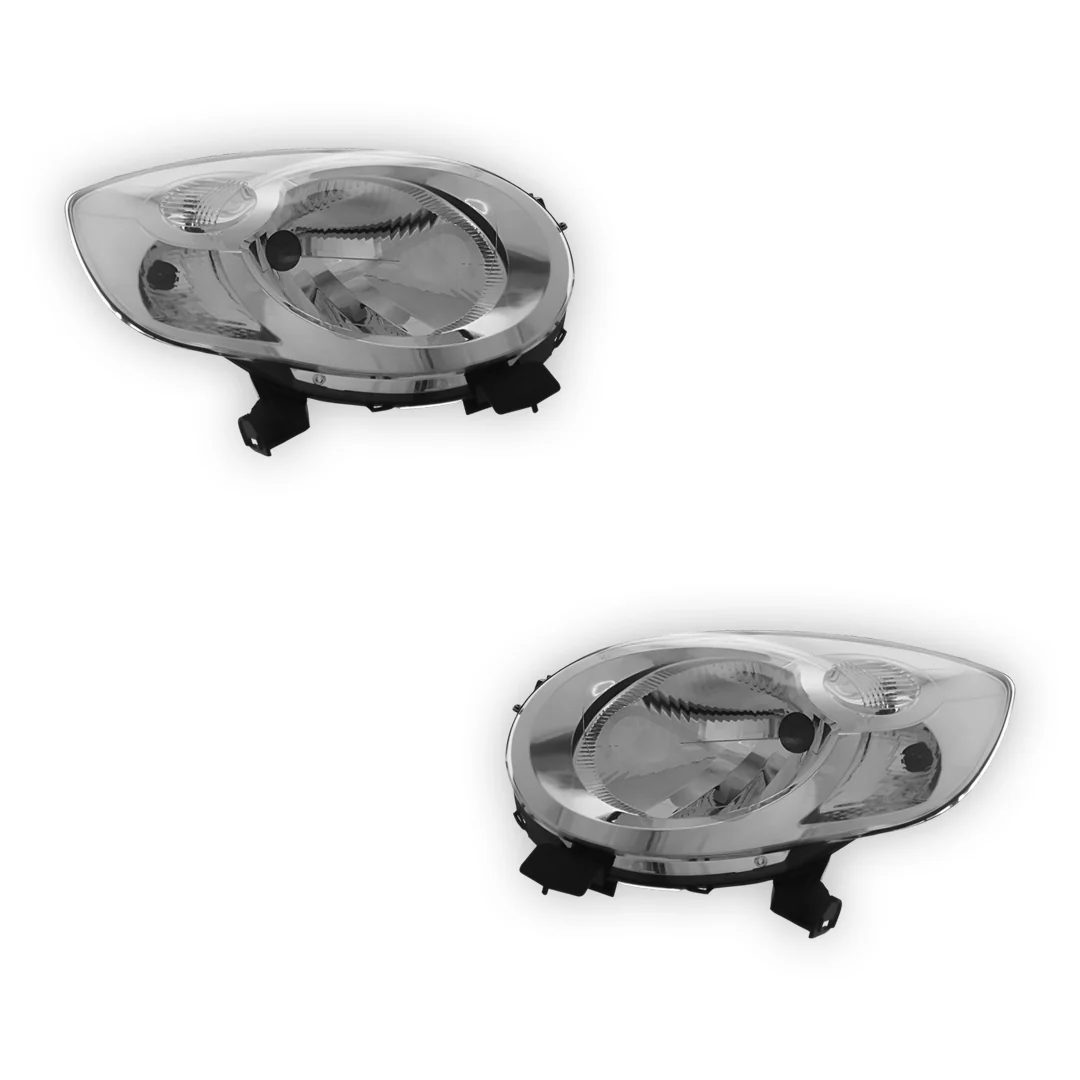 Citroen C1 Black Headlights 2005 - 2015 OEM-Style Aftermarket Left & Right - Image 2