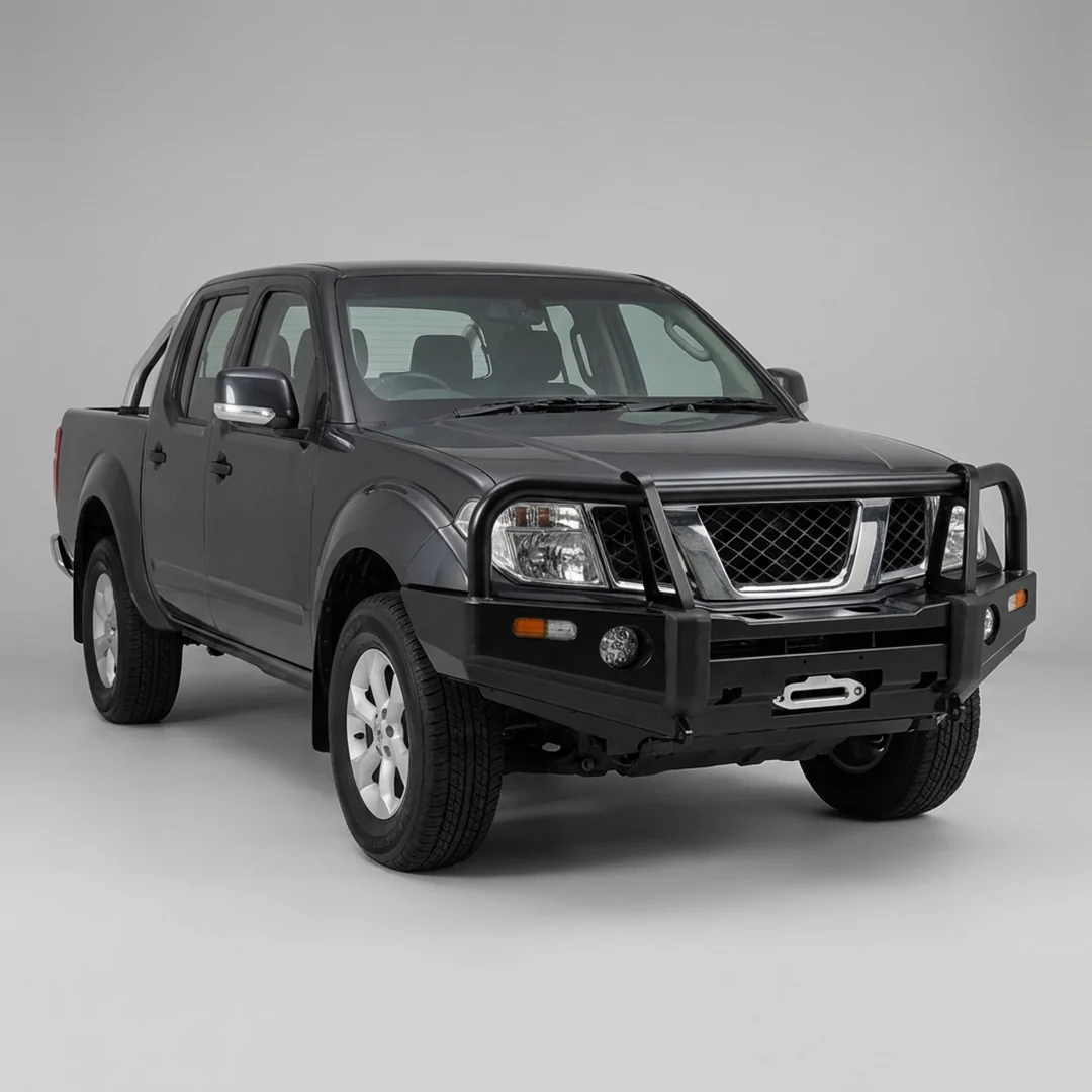 DMS Nissan Navara D40 Thai Built (2008 - 2015) Triple Hoop 63mm Steel Bull Bar ADR Compliant - Image 3