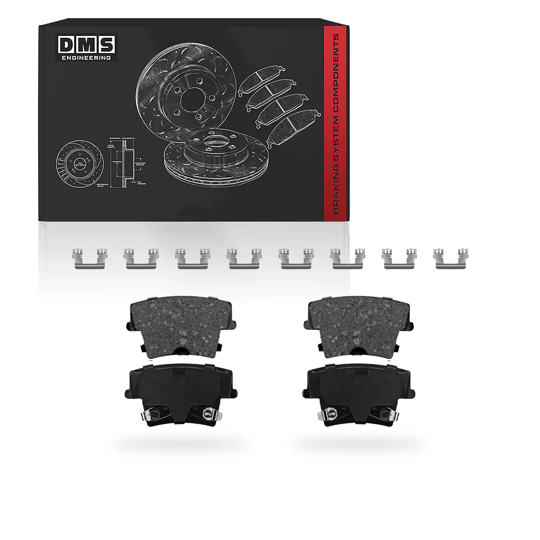 Dodge Charger (2006 - 2020) Front and Rear Drilled and Slotted Brake Rotors and Brake Pads LH + RH - Image 5