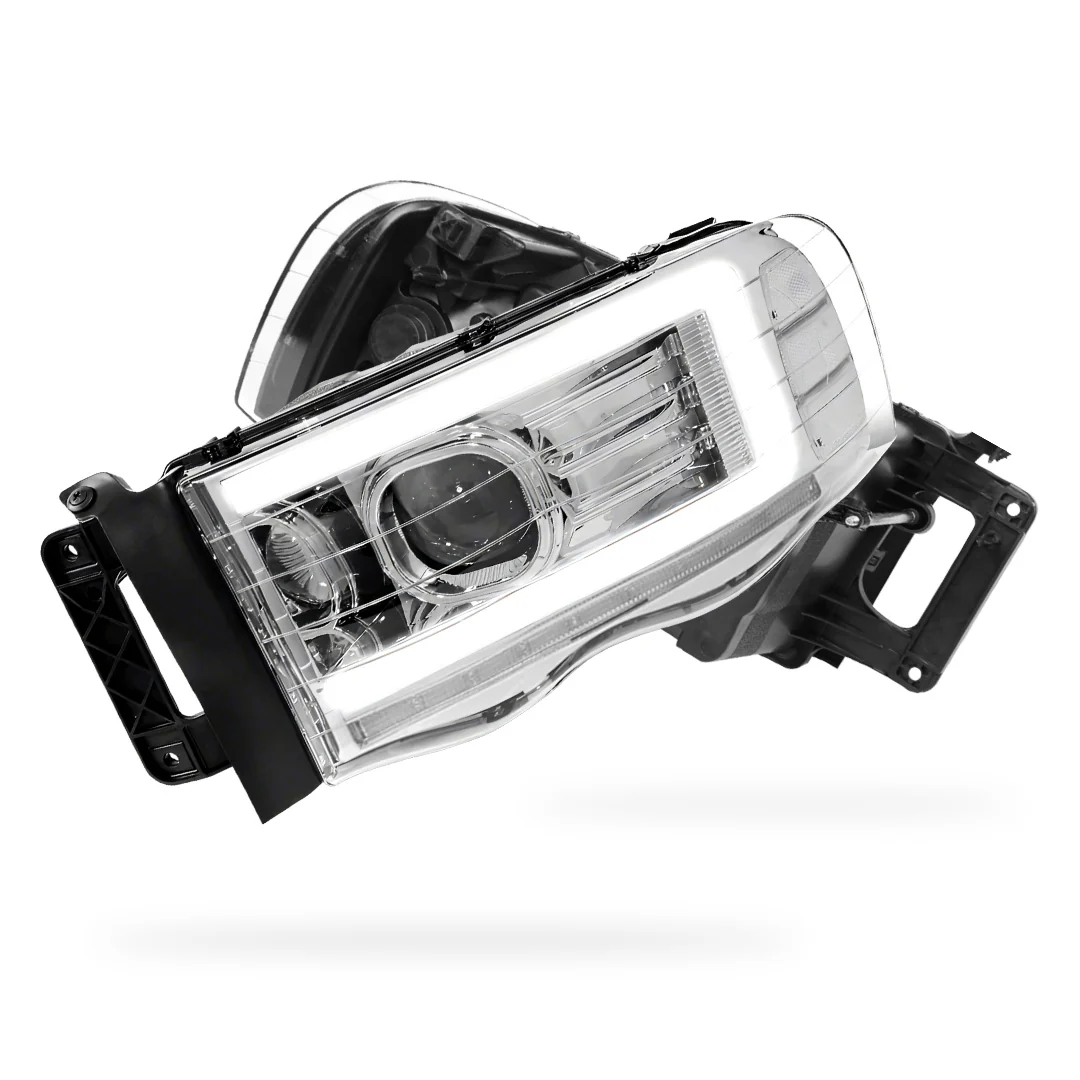Dodge RAM 2500 (2002 - 2005) LED DRL Sequential Turn Signal Projector Headlights LH + RH - Image 13