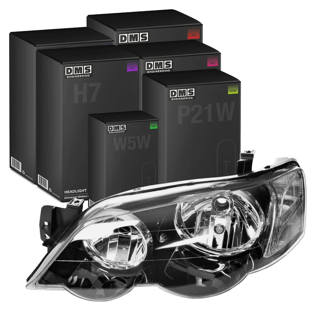 Ford Falcon BA Series 1 & 2 XR6 XR8 FPV GT Turbo (2002 - 2005) Black OEM Style Headlights LH + RH - Image 5