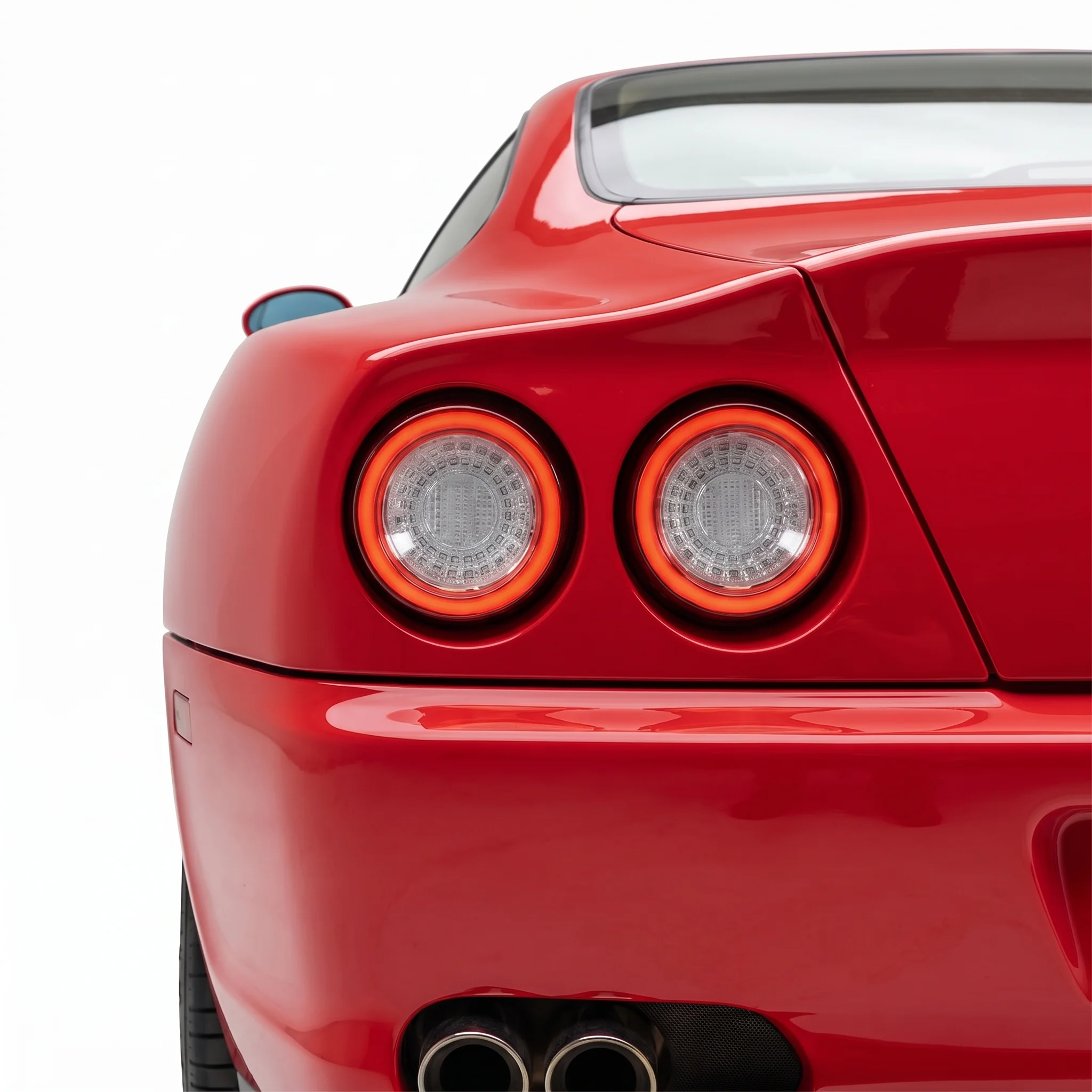 Ferrari 575 Maranello (2002 - 2006) Clear Red Full 3D LED Stripe Bar Tail Lights LH + RH - Image 2
