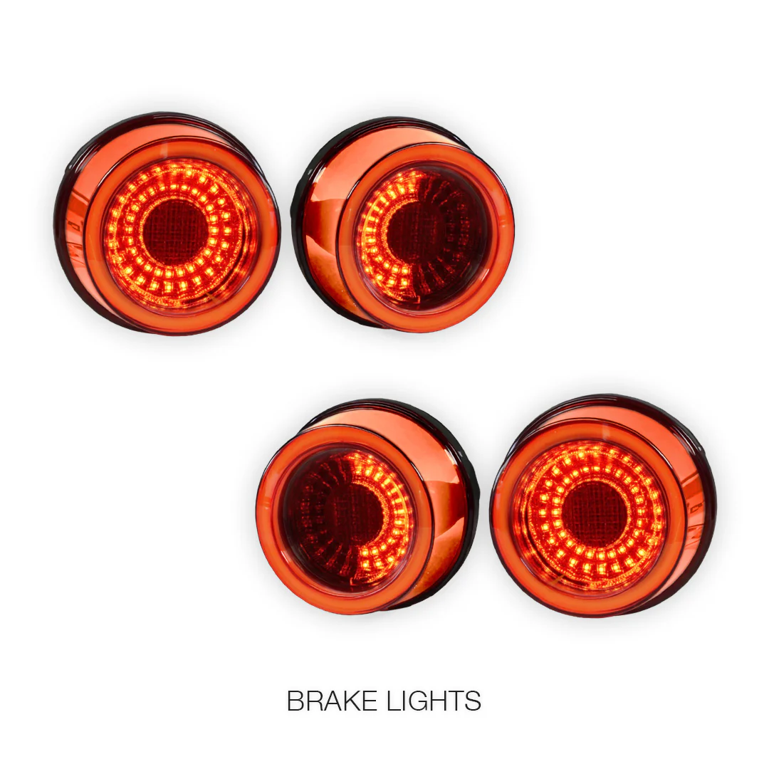Ferrari F355 (1994 - 1999) Clear Red Full 3D LED Stripe Bar Tail Lights LH + RH - Image 4