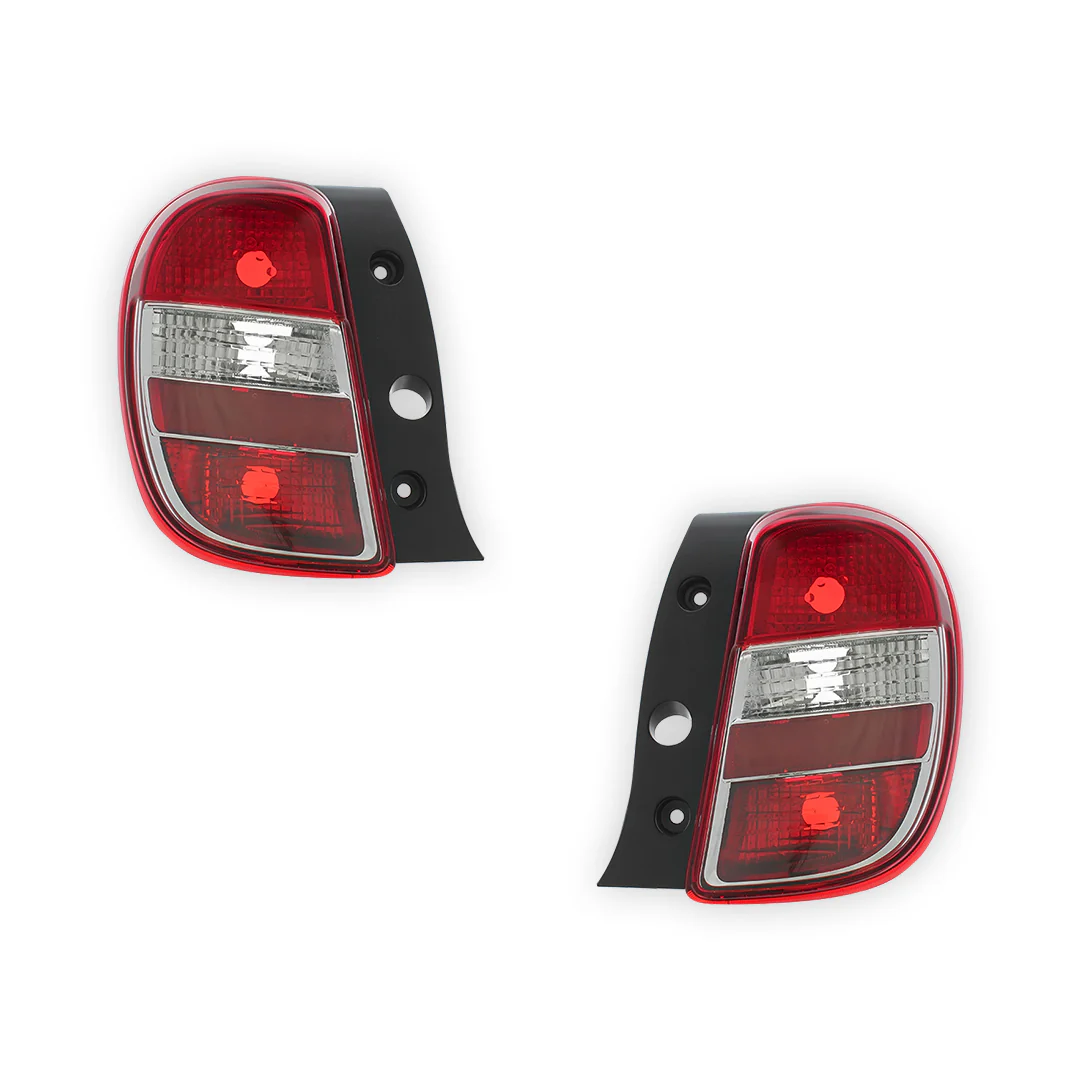 Fits Nissan For Micra K13 W02A Tail Lights 2010 - 2014 OEM-Style Aftermarket Left & Right - Image 2