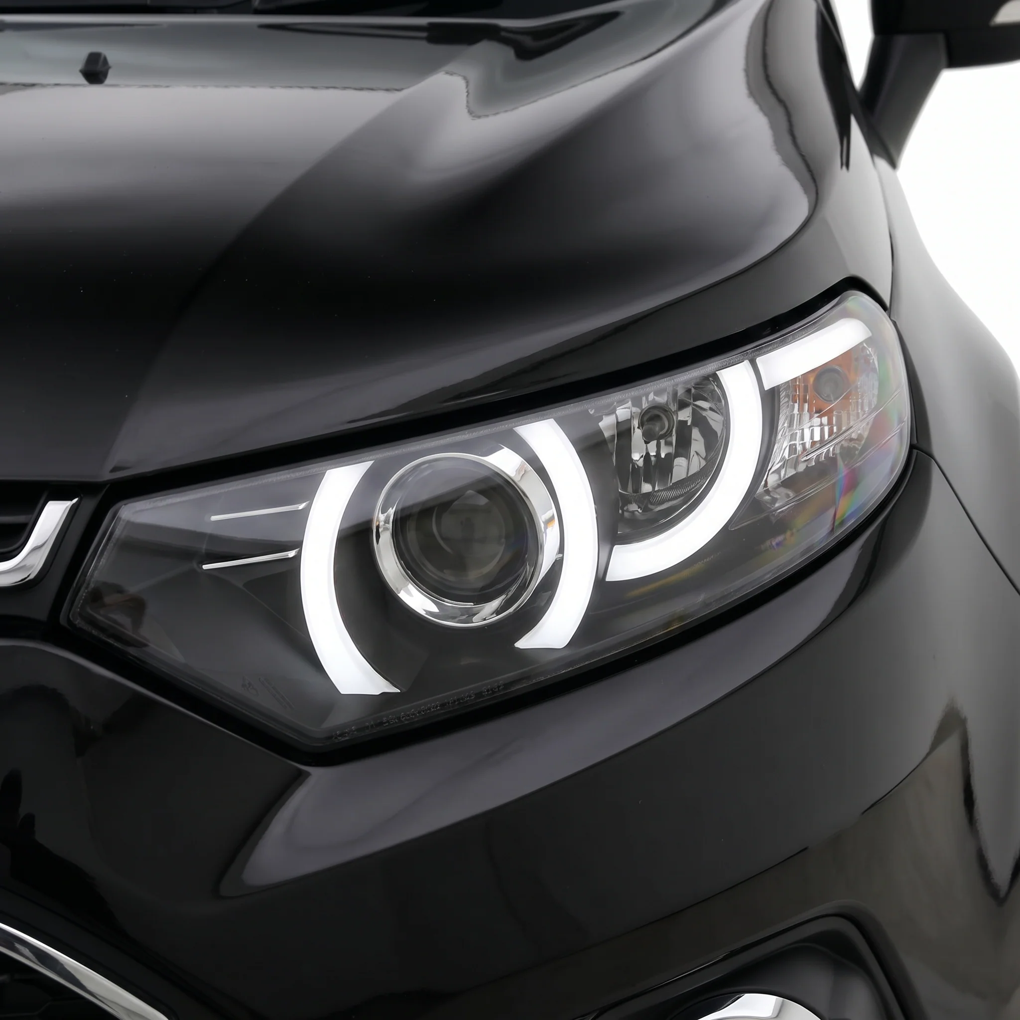 Ford Ecosport BK (2013 - 2016) Black 3D Stripe Bar LED DRL Projector Headlights LH + RH - Image 2