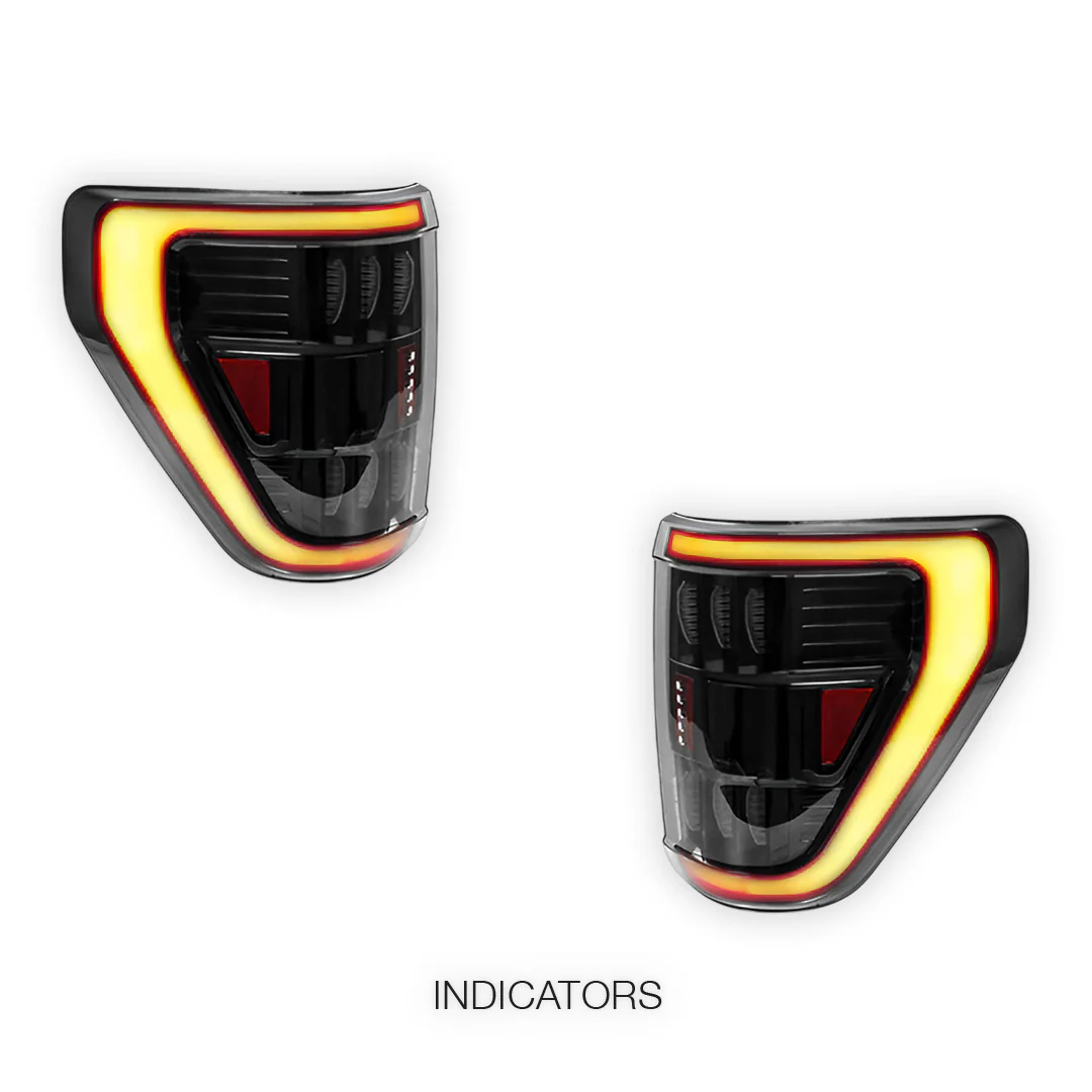 Ford F-150 (2021 - 2023) Smoked Sequential LED Tail Lights LH + RH - Image 4
