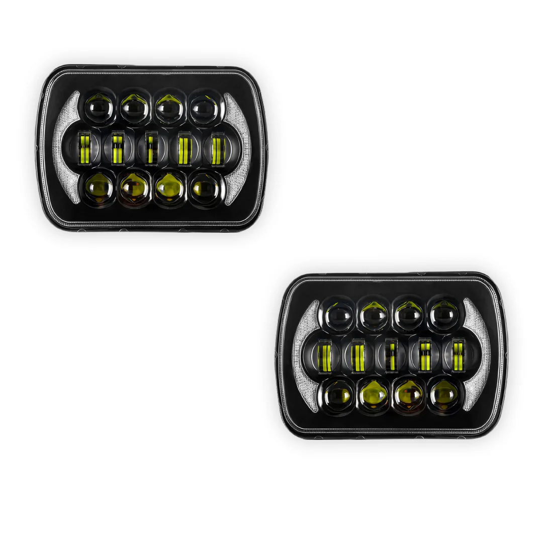 Ford F-250 RM / RN (2001 - 2006) LED Halo DRL Headlights LH + RH - Image 11