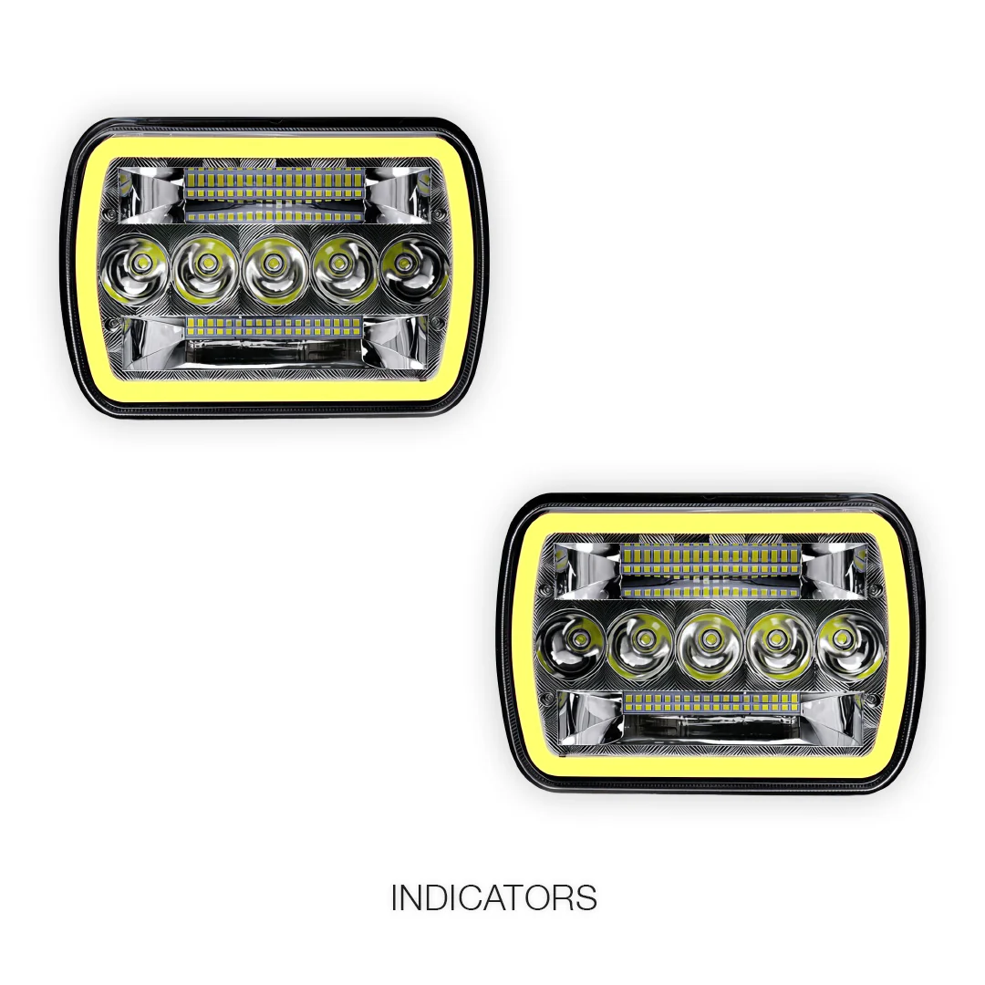 Ford F-250 RM / RN (2001 - 2006) LED Halo DRL Headlights LH + RH - Image 20