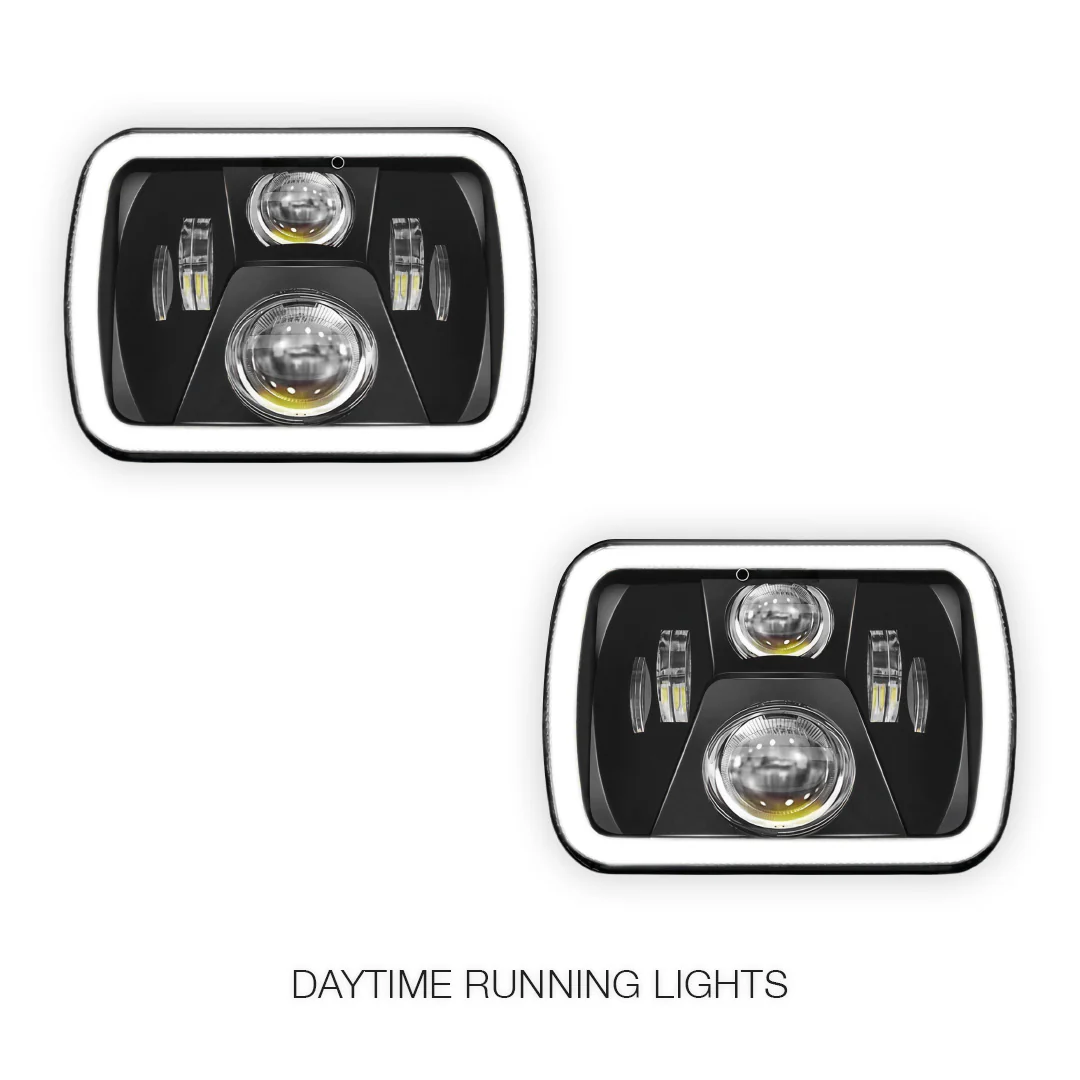 Ford F-250 RM / RN (2001 - 2006) LED Halo DRL Headlights LH + RH - Image 25