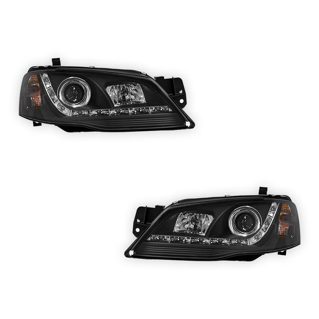 Ford Fairmont BF (2005 - 2010) LED DRL Projector Headlights LH + RH - Image 6