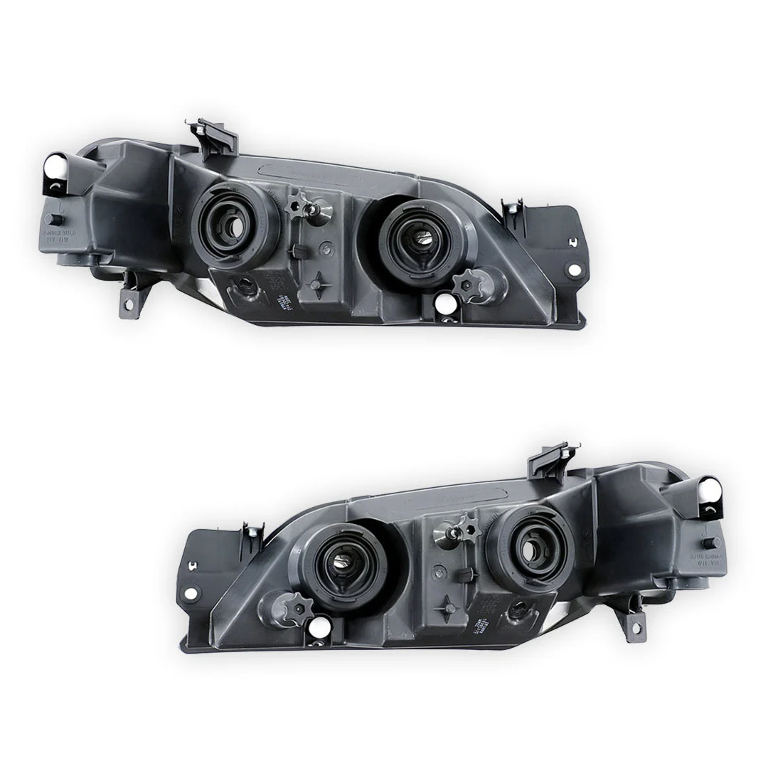 Ford Falcon BA Series 2 (2003 - 2005) OEM Style Headlights Chrome Reflector LH + RH - Image 3