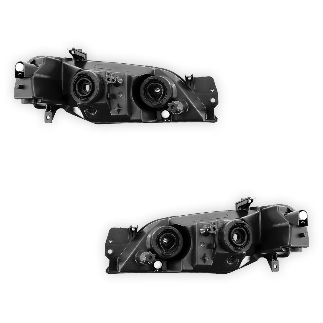 Ford Falcon BF Series 1 (2005 - 2006) Chrome OEM Style Headlights LH + RH - Image 3