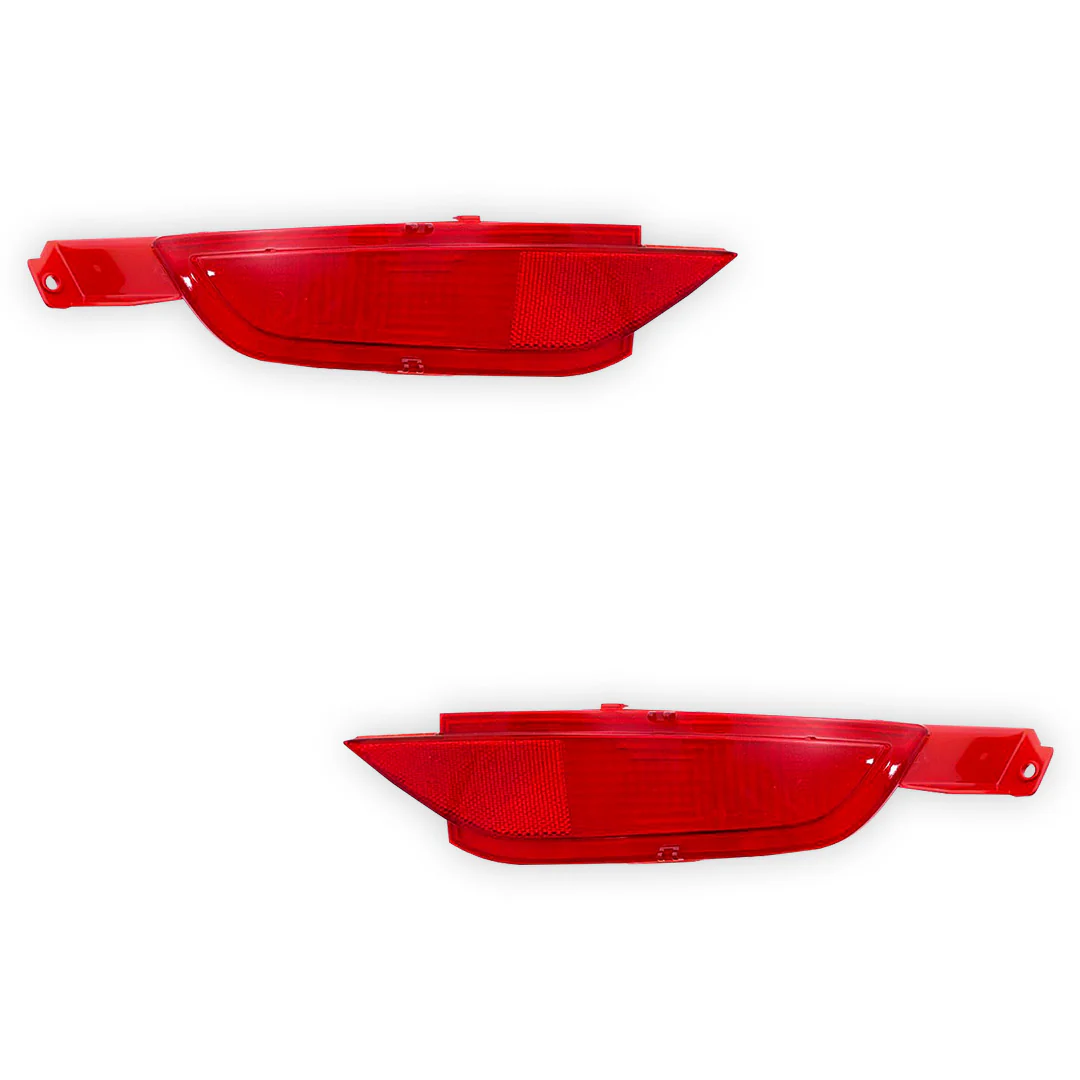 Ford Fiesta WS (2008-2012) Rear Red Bumper Light Reflectors LH + RH - Image 2