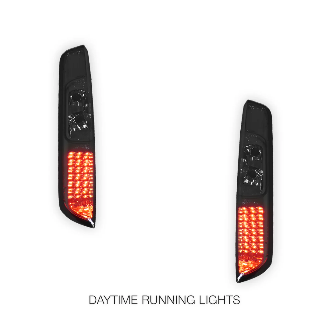Ford Focus LS / LT (2005 - 2008) Smoked Black LED Tail Lights LH + RH - Image 2