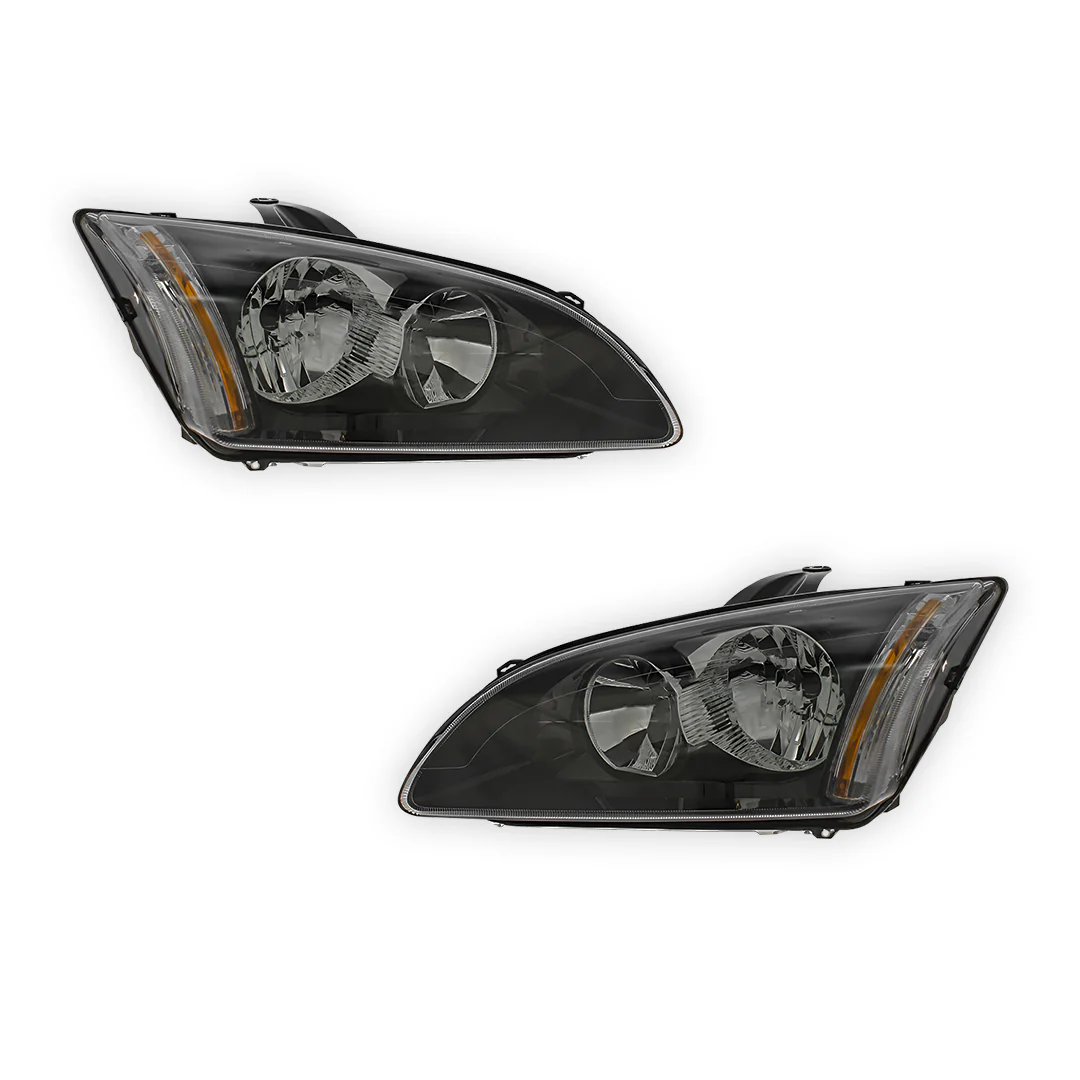 Ford Focus MK2 Black Headlights 2005 - 2008 OEM-Style Aftermarket Left & Right - Image 2