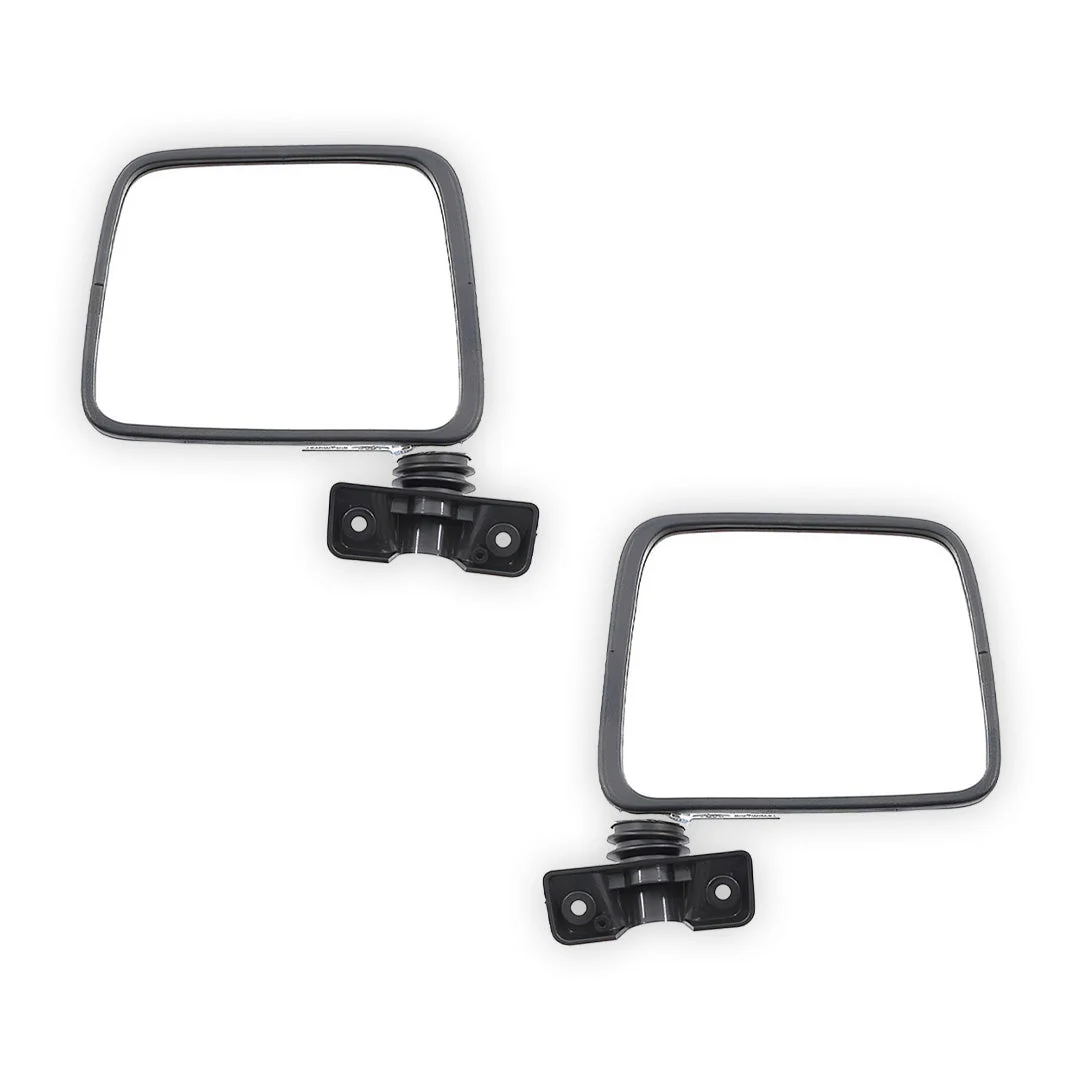 Ford Maverick (1988 - 1993) Chrome Black Door Mirrors LH + RH - Image 2