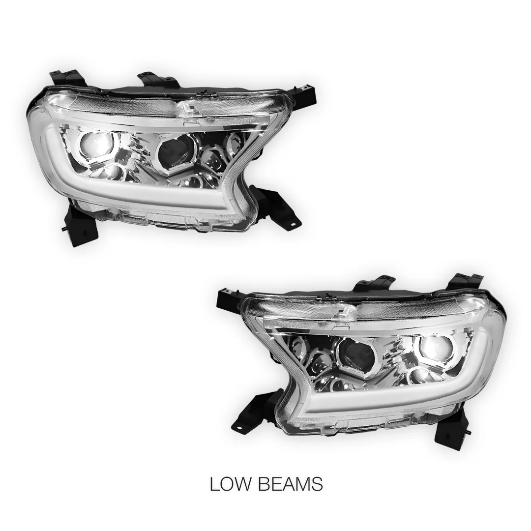 Ford Ranger (2019 - 2022) Sequential Signal Start-Up LED DRL Projector Headlights LH + RH - Image 4