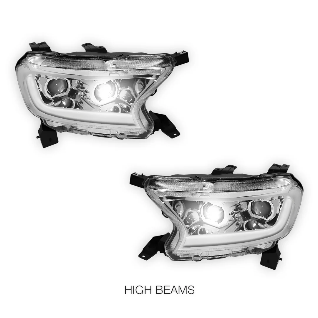 Ford Ranger (2019 - 2022) Sequential Signal Start-Up LED DRL Projector Headlights LH + RH - Image 5