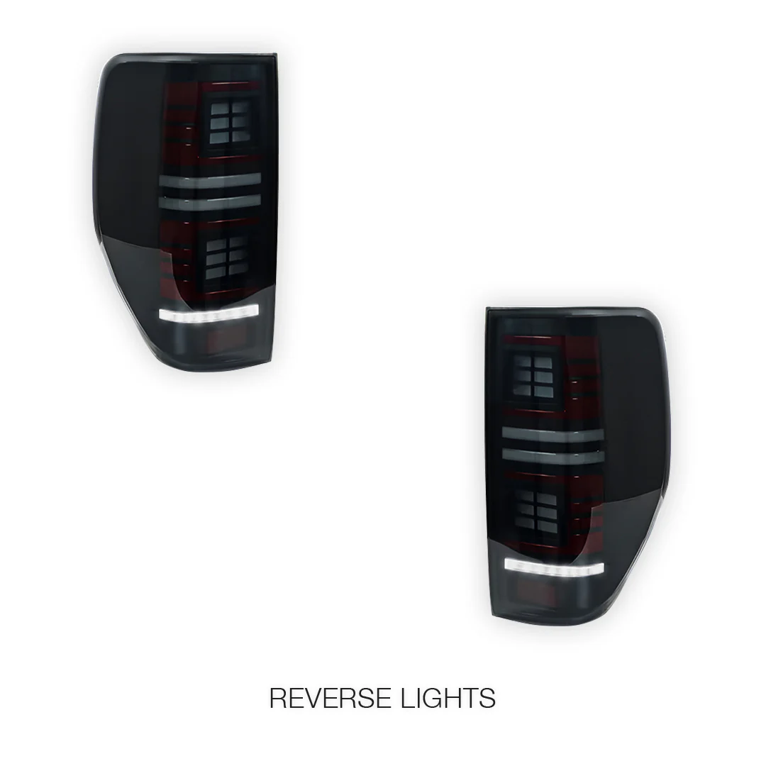 Ford Ranger PX MK1 MK2 MK3 (2011 - 2022) Smoked Block 3D Stripe Bars Sequential Tail Lights LH + RH - Image 6