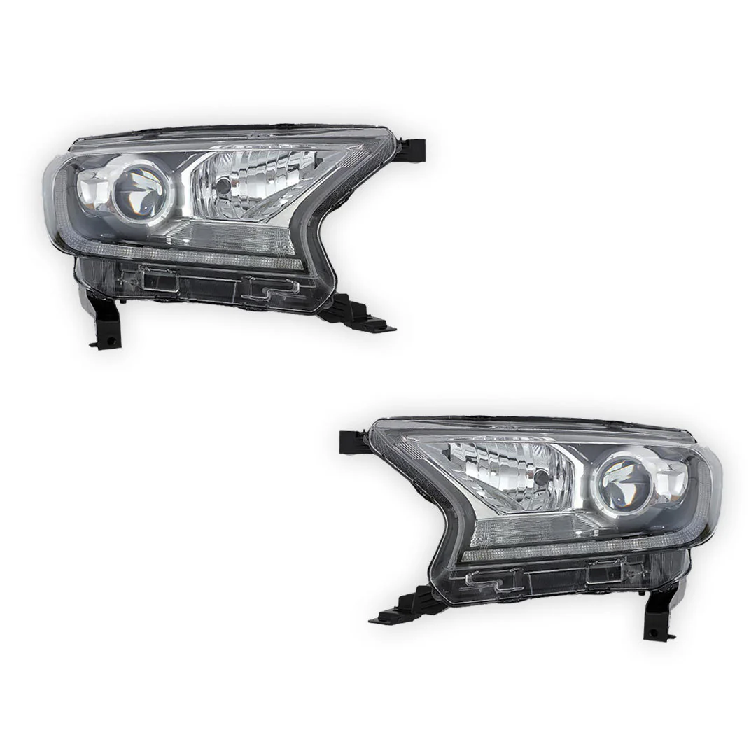 Ford Ranger PX MK3 / Wildtrak (2018 - 2020) DRL Projector Headlights LH + RH - Image 2