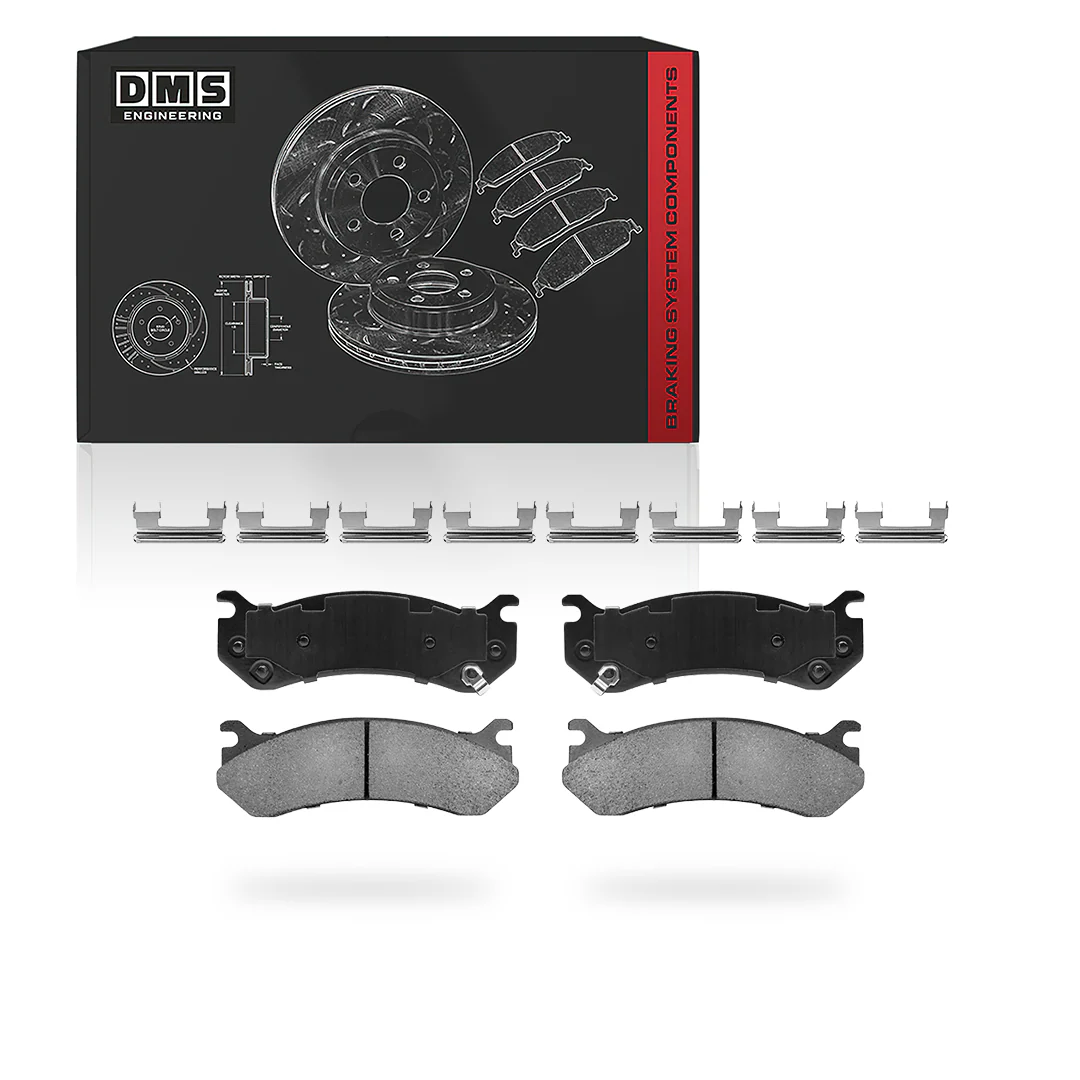 GMC Sierra 1500 LS / LT / SS (1999 - 2006) Front and Rear Drilled & Slotted Brake Rotors and Brake Pads LH + RH - Image 4